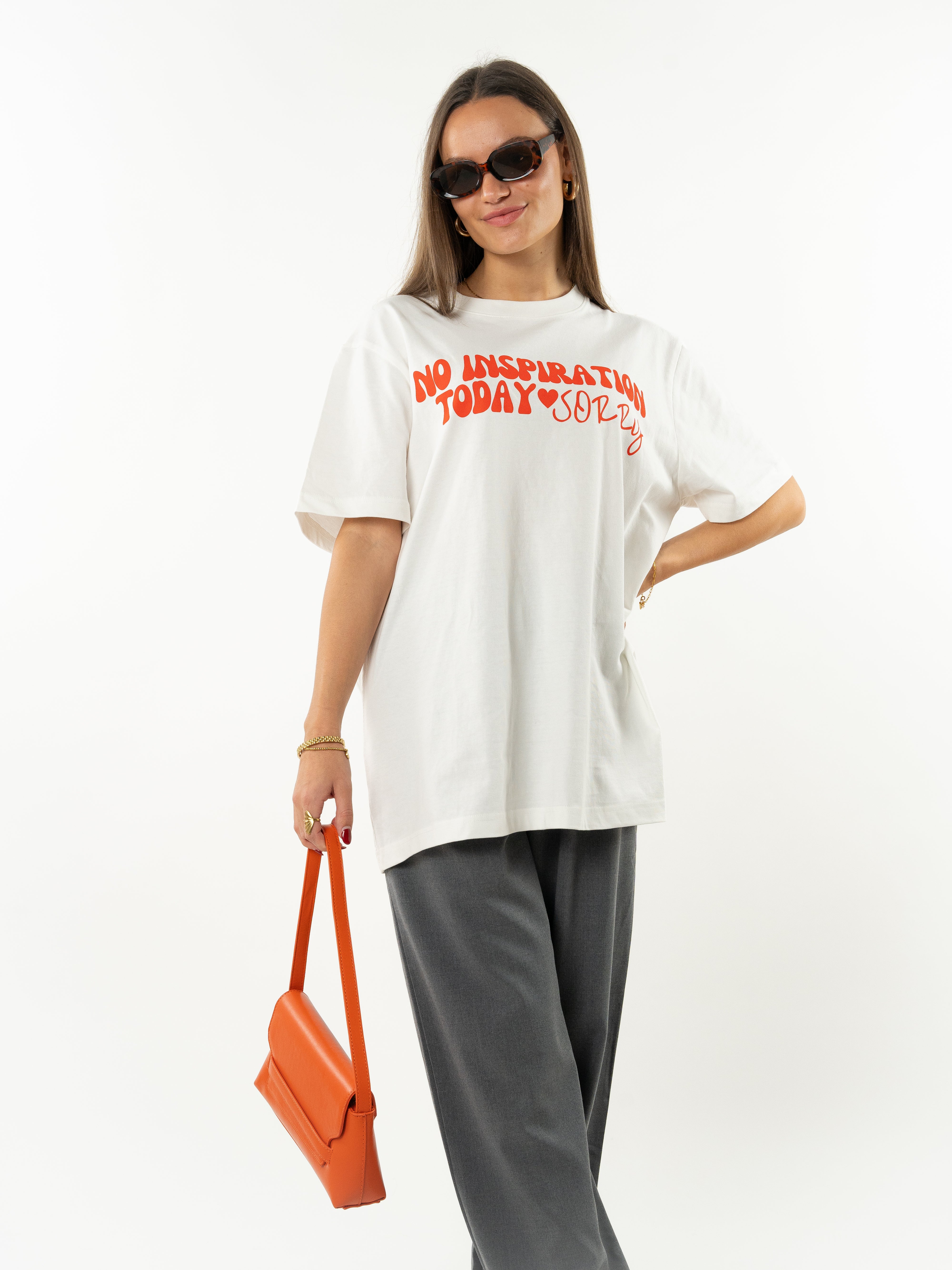 No Inspiration Today "SORRY " Shirt - weiß