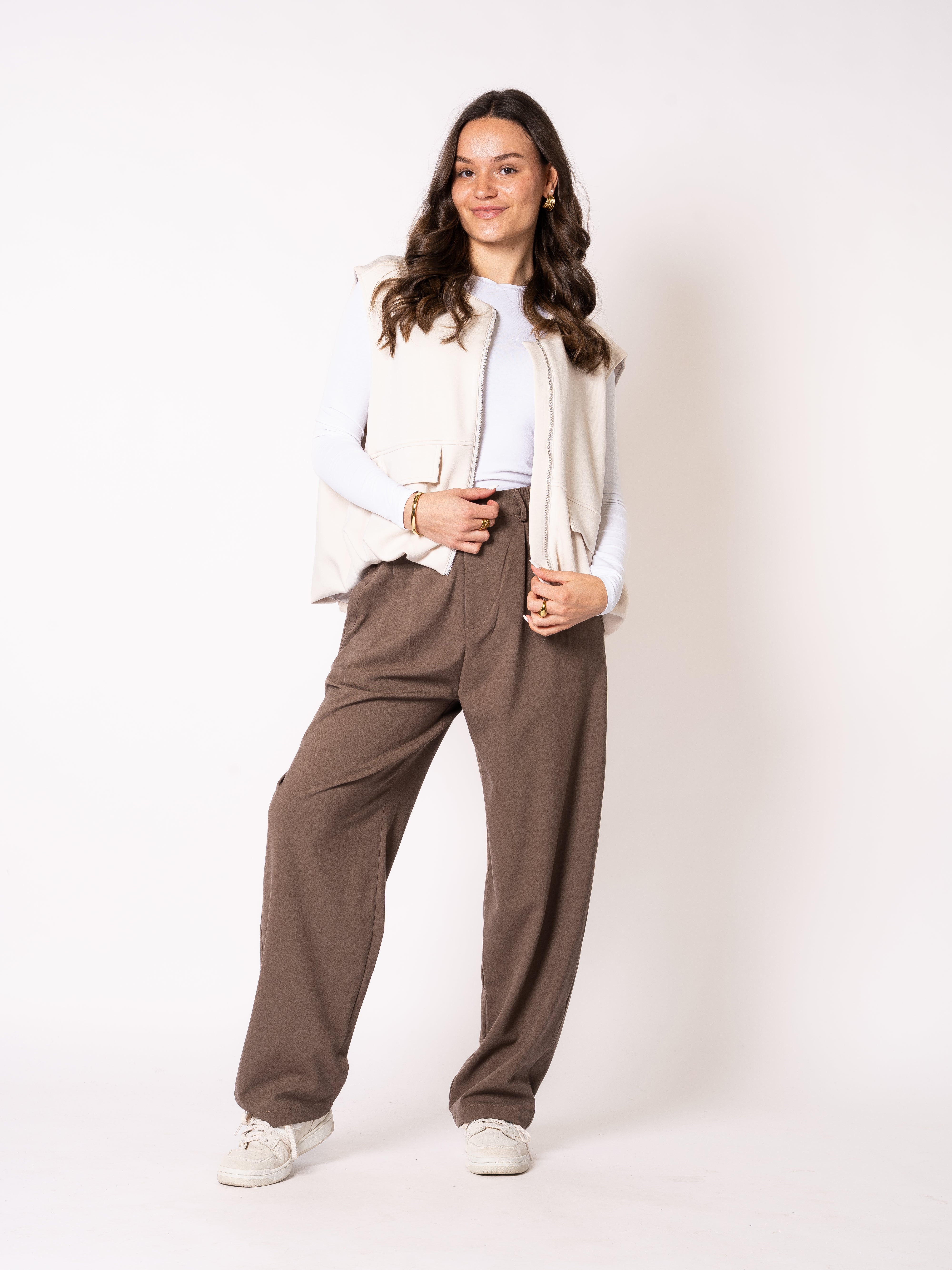 Bomber Weste - Beige