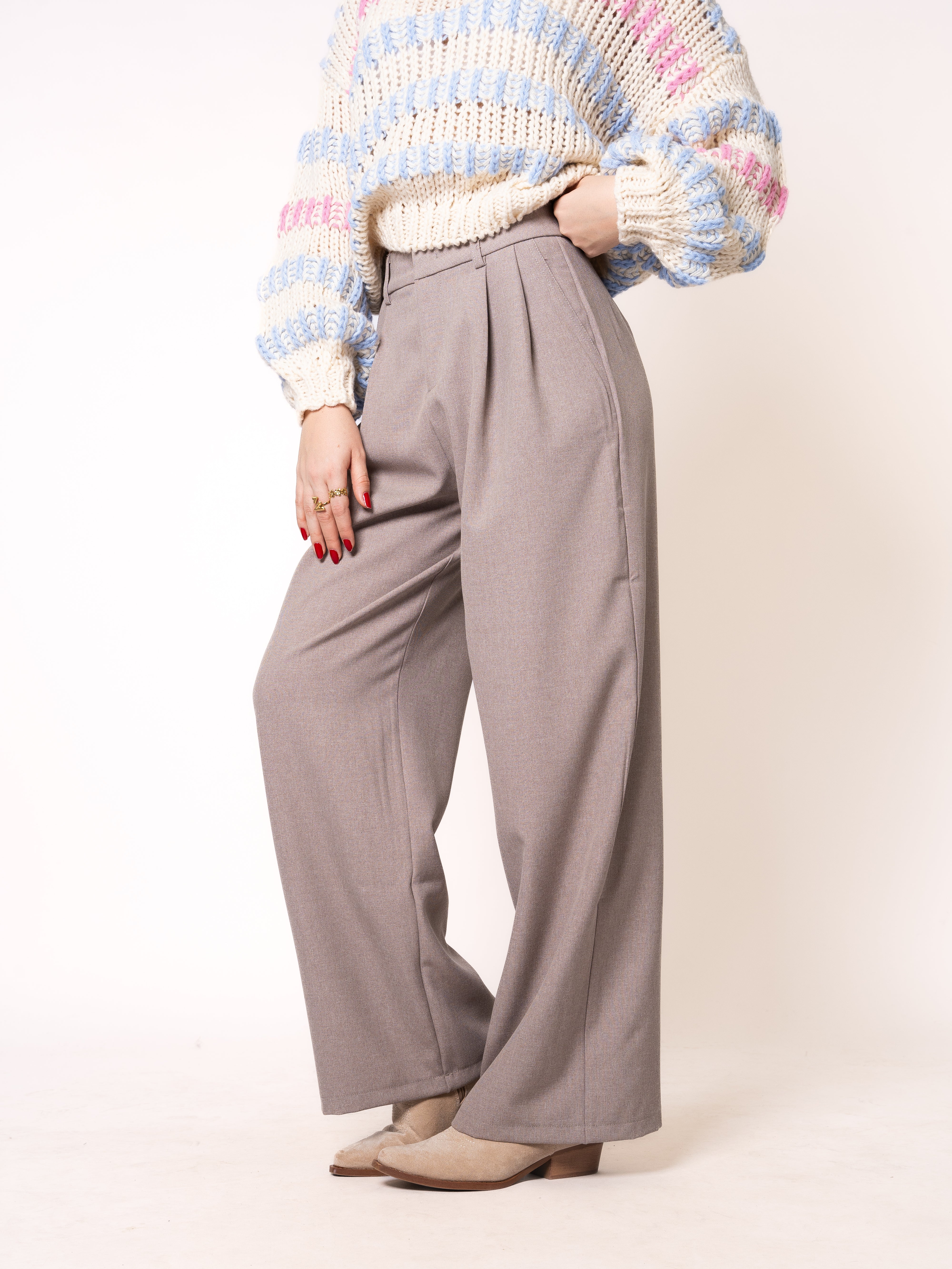 Classy Stoffhose Amara - Beige