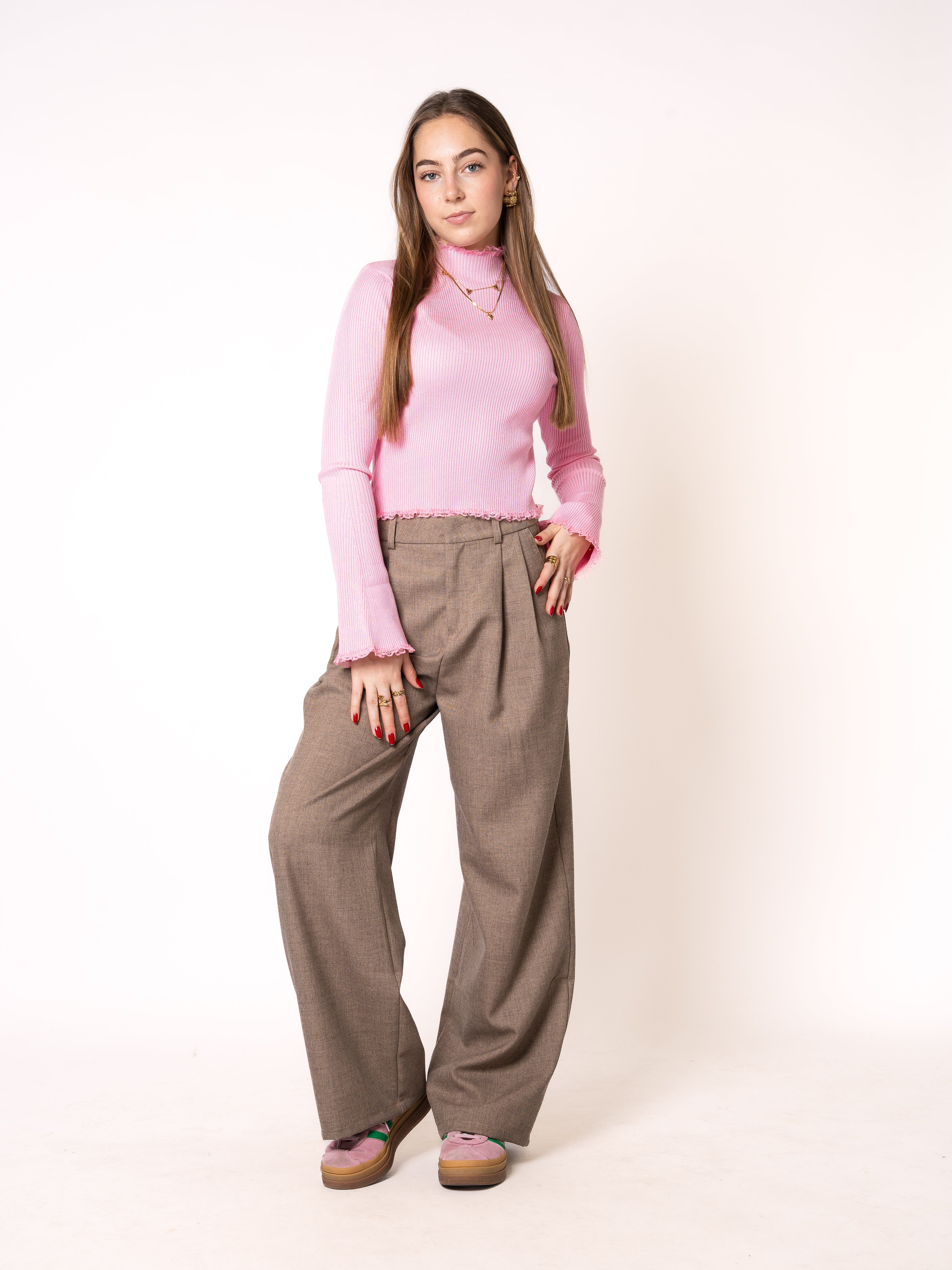 Classy Stoffhose Amara - Braun