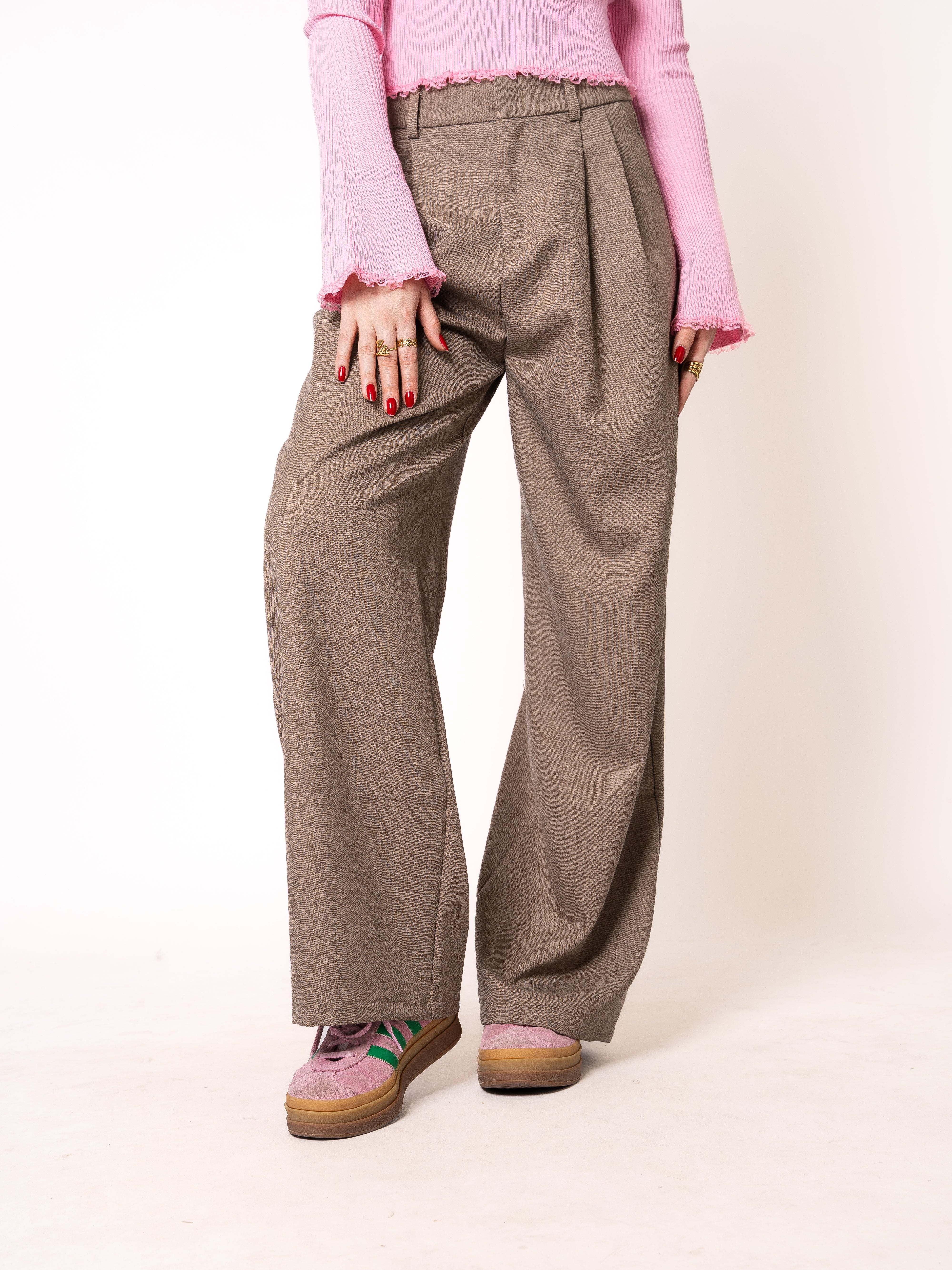 Classy Stoffhose Amara - Braun