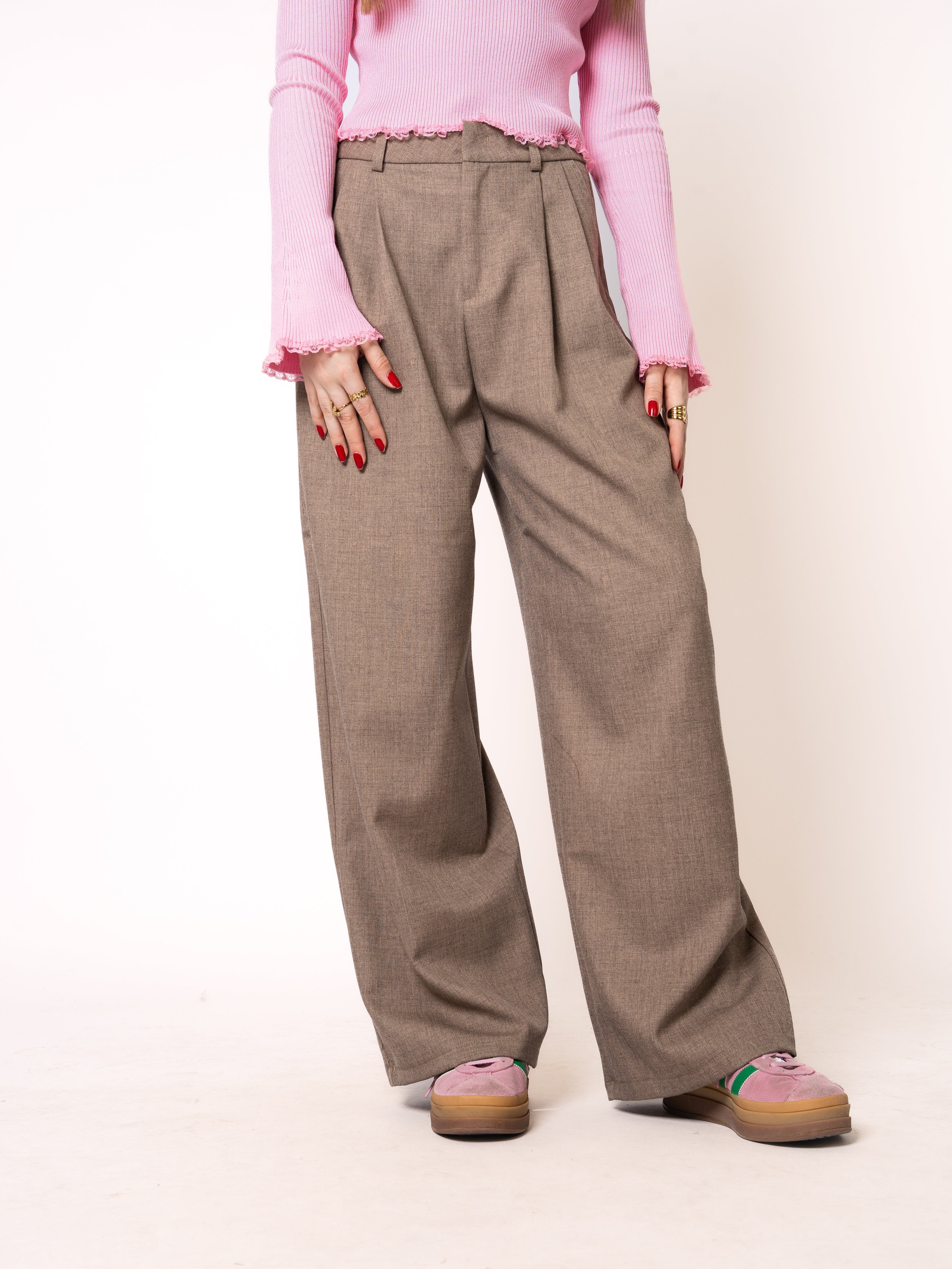 Classy Stoffhose Amara - Braun