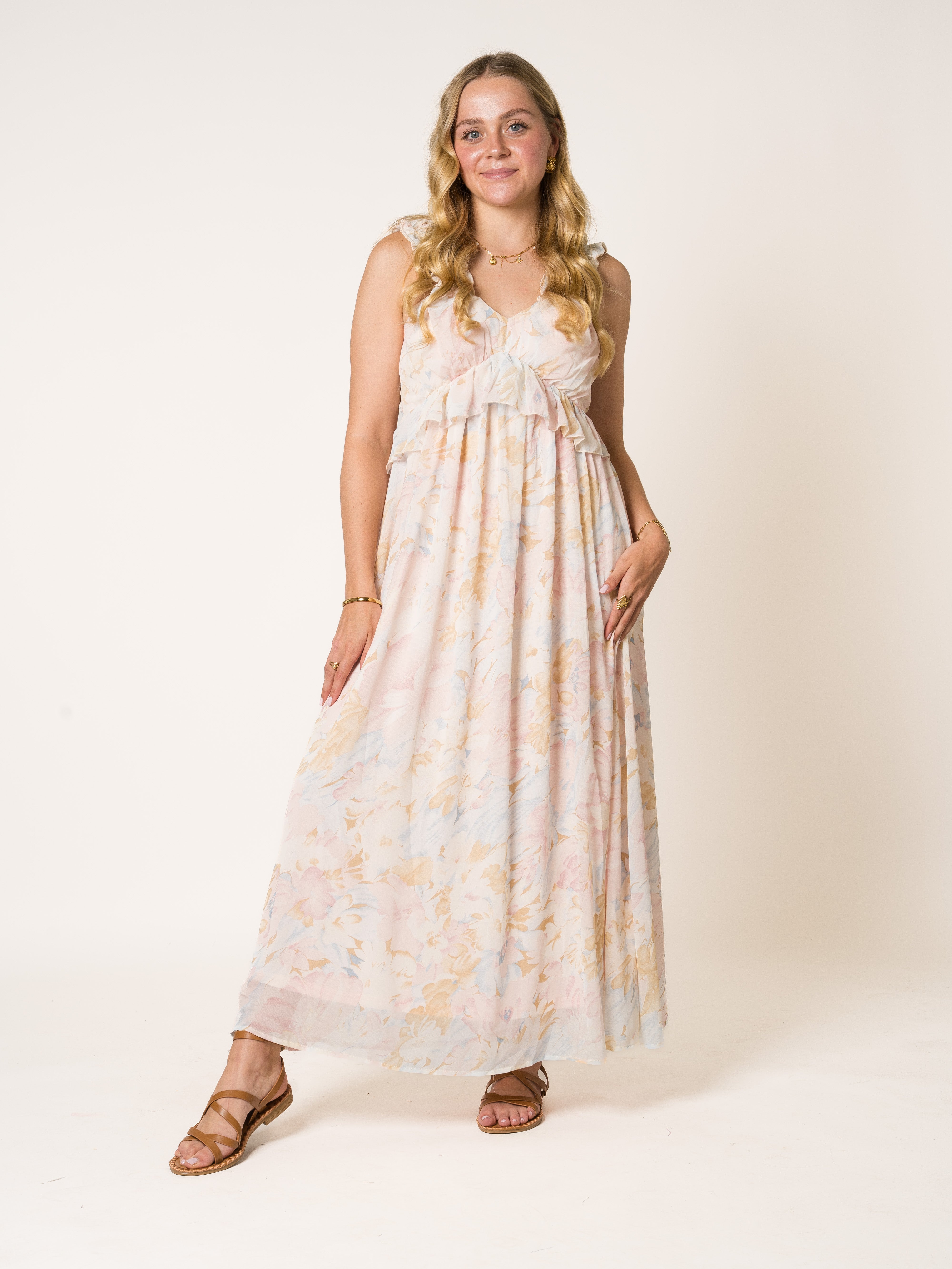 Trail Of Flowers Maxikleid