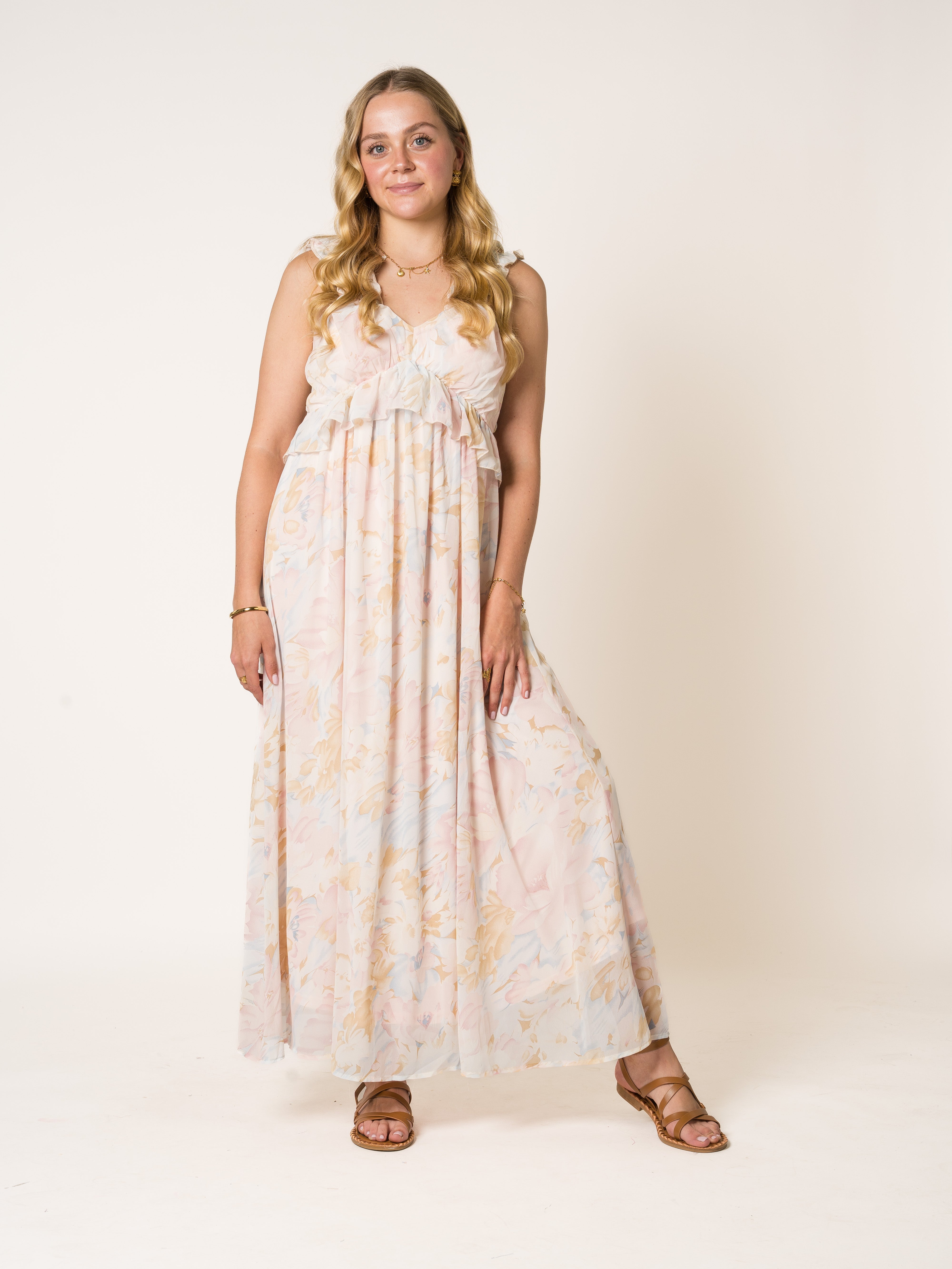 Trail Of Flowers Maxikleid
