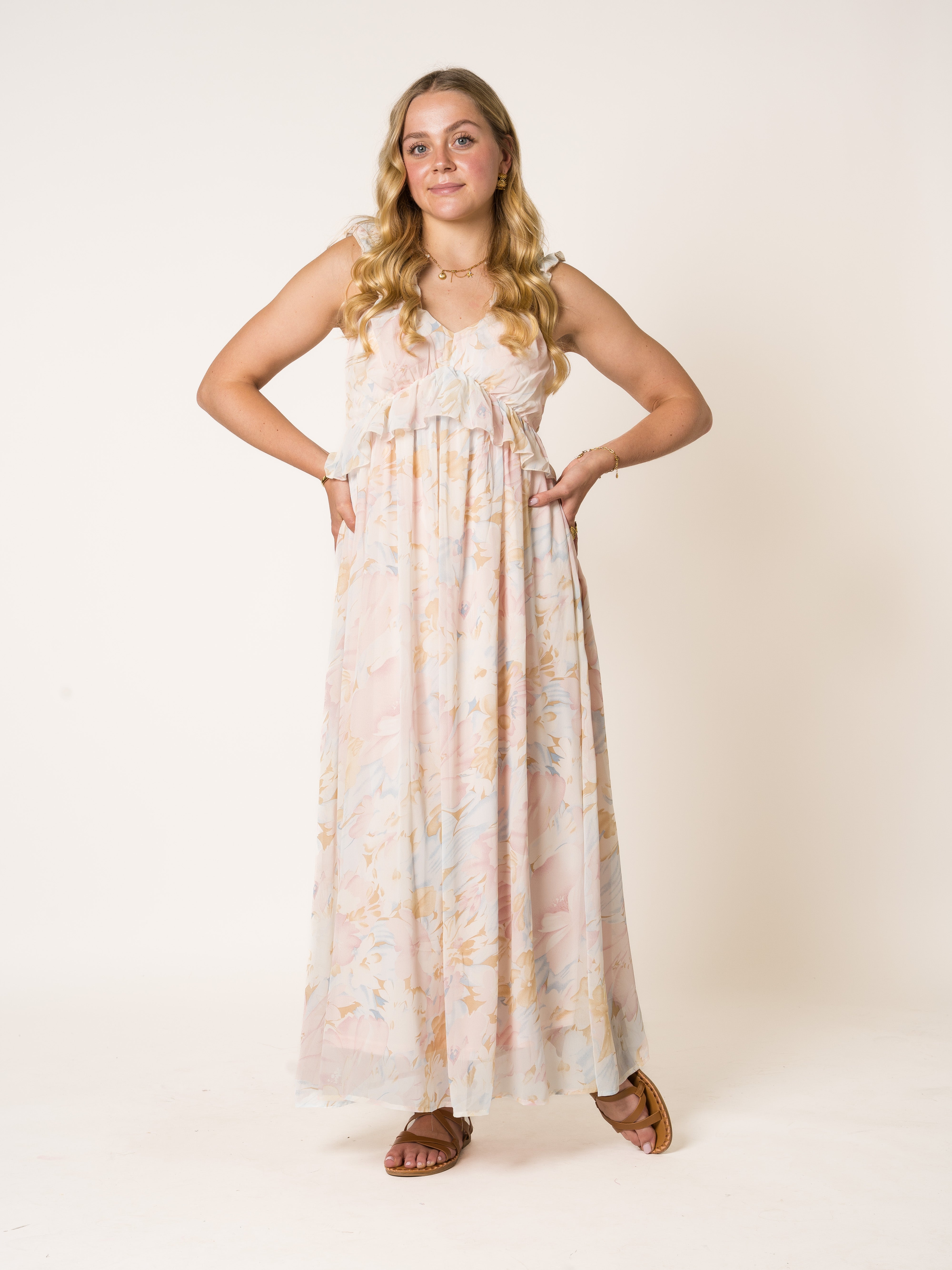 Trail Of Flowers Maxikleid
