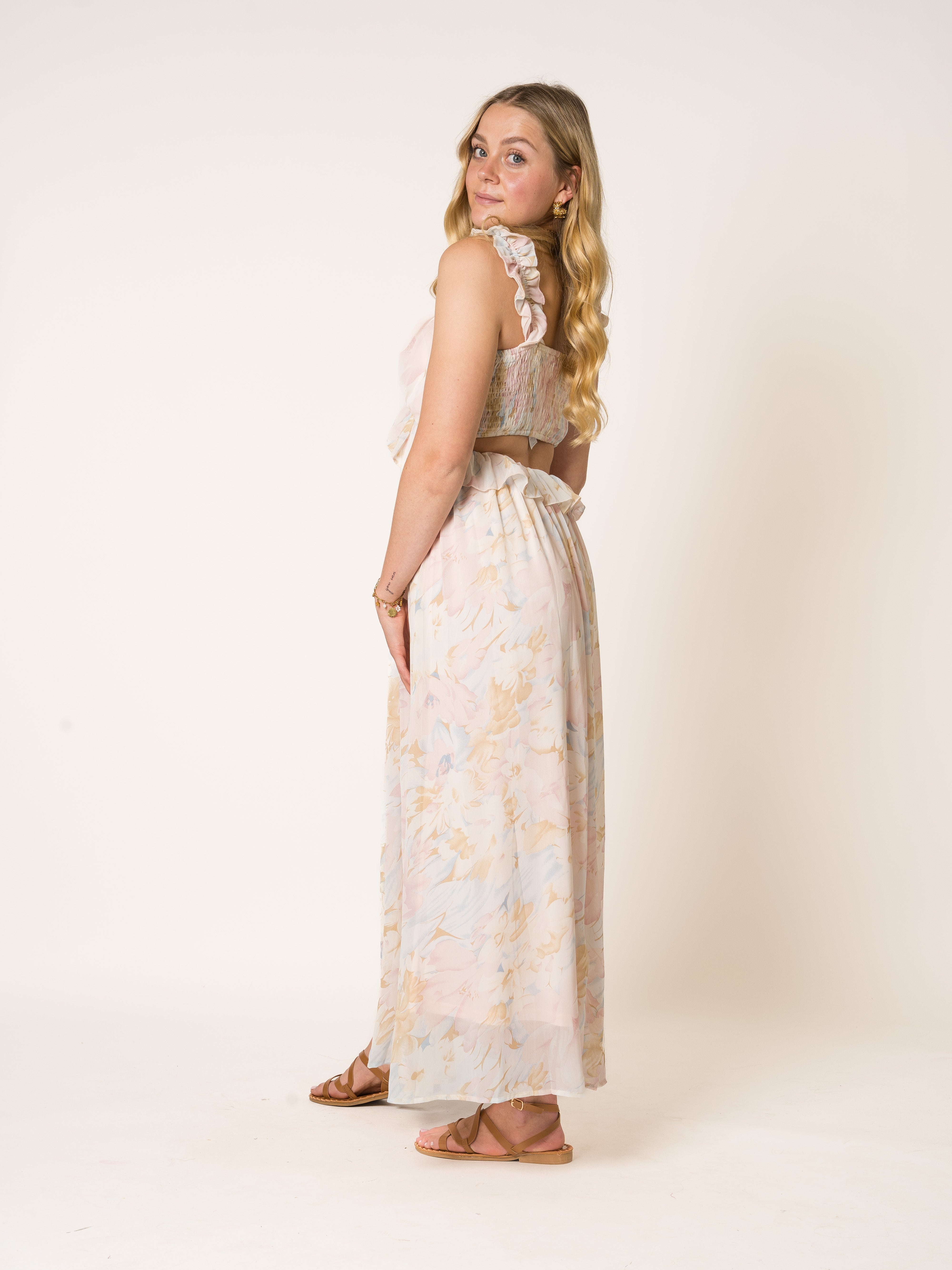 Trail Of Flowers Maxikleid