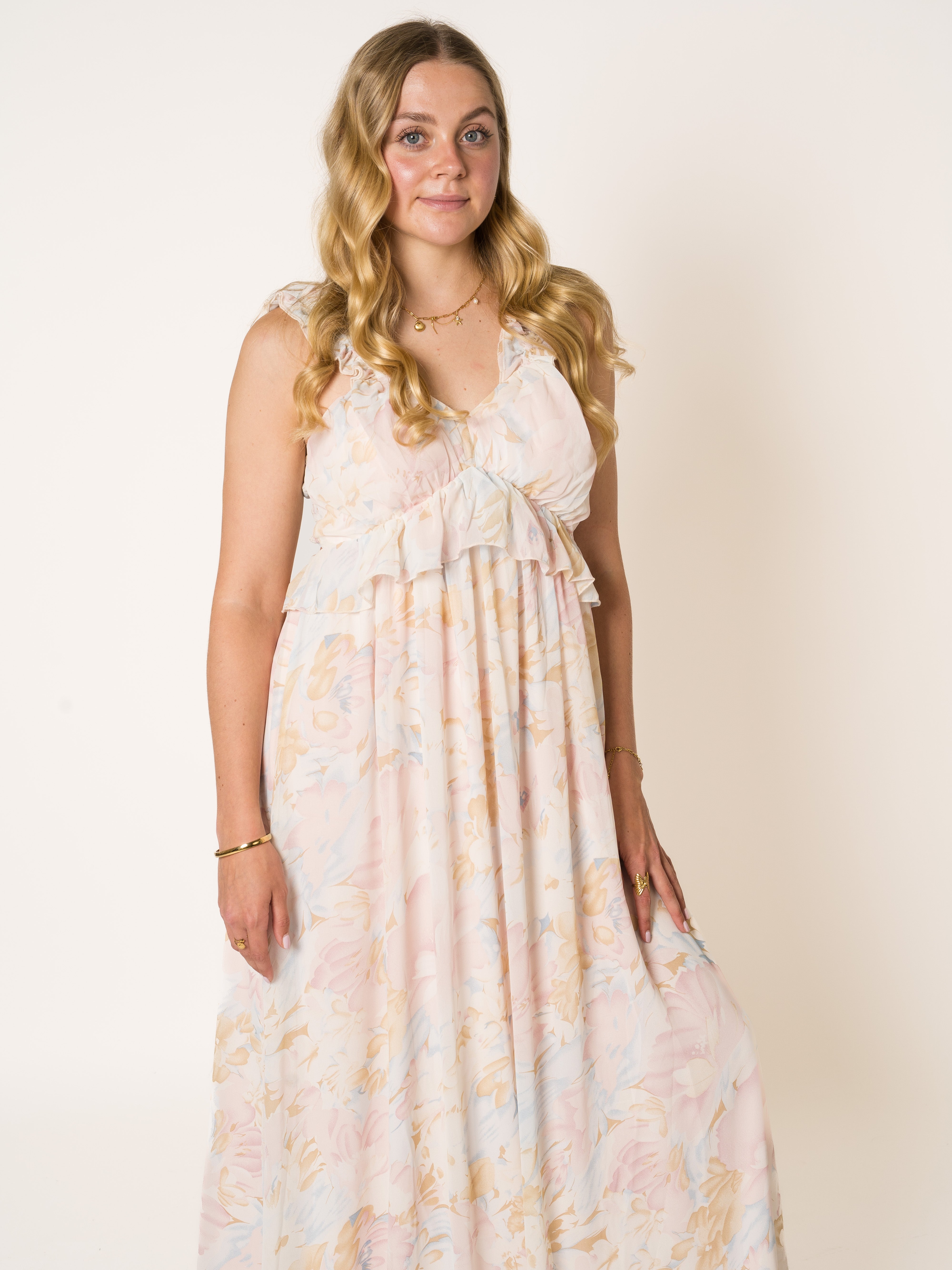 Trail Of Flowers Maxikleid