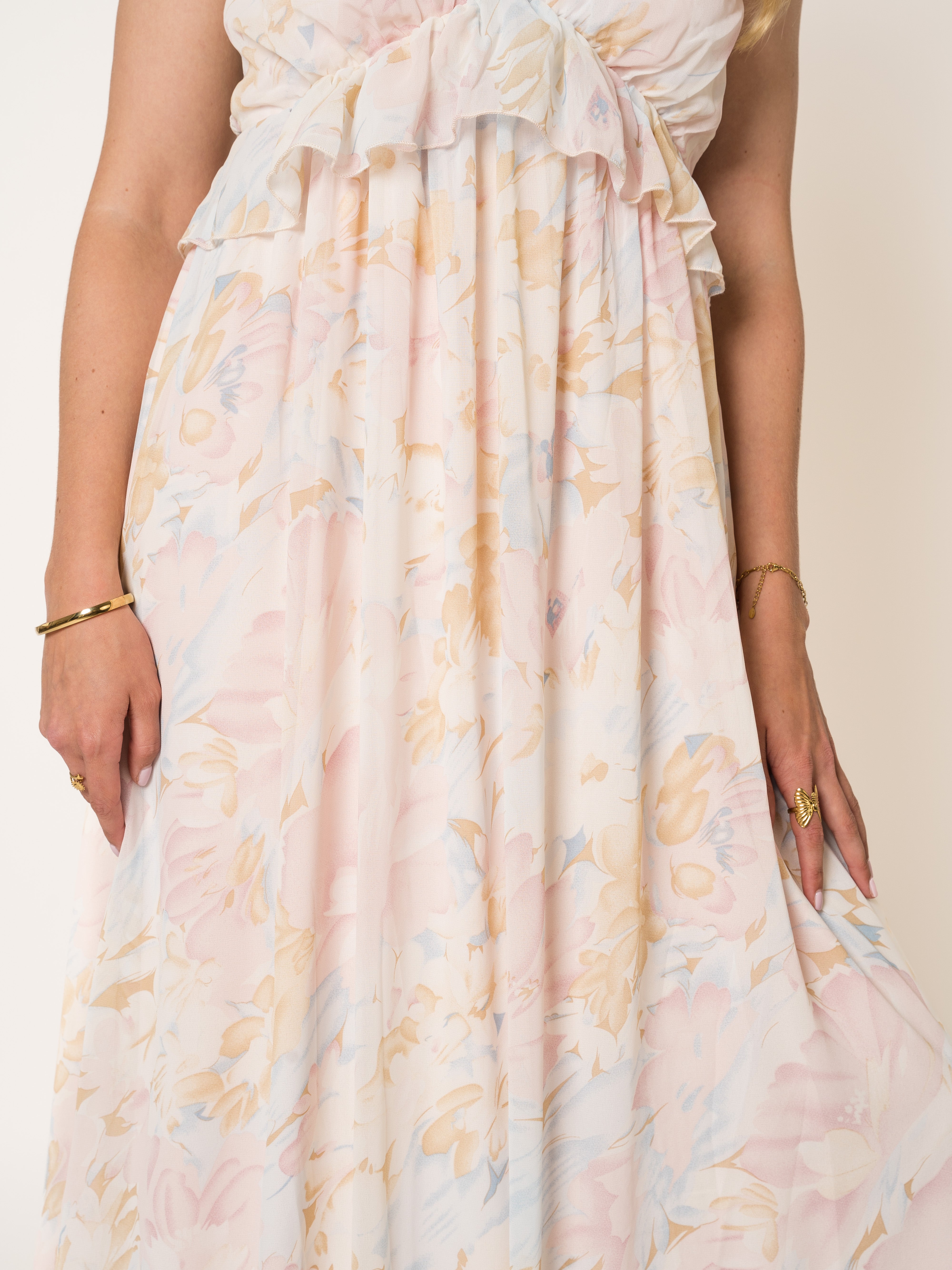 Trail Of Flowers Maxikleid