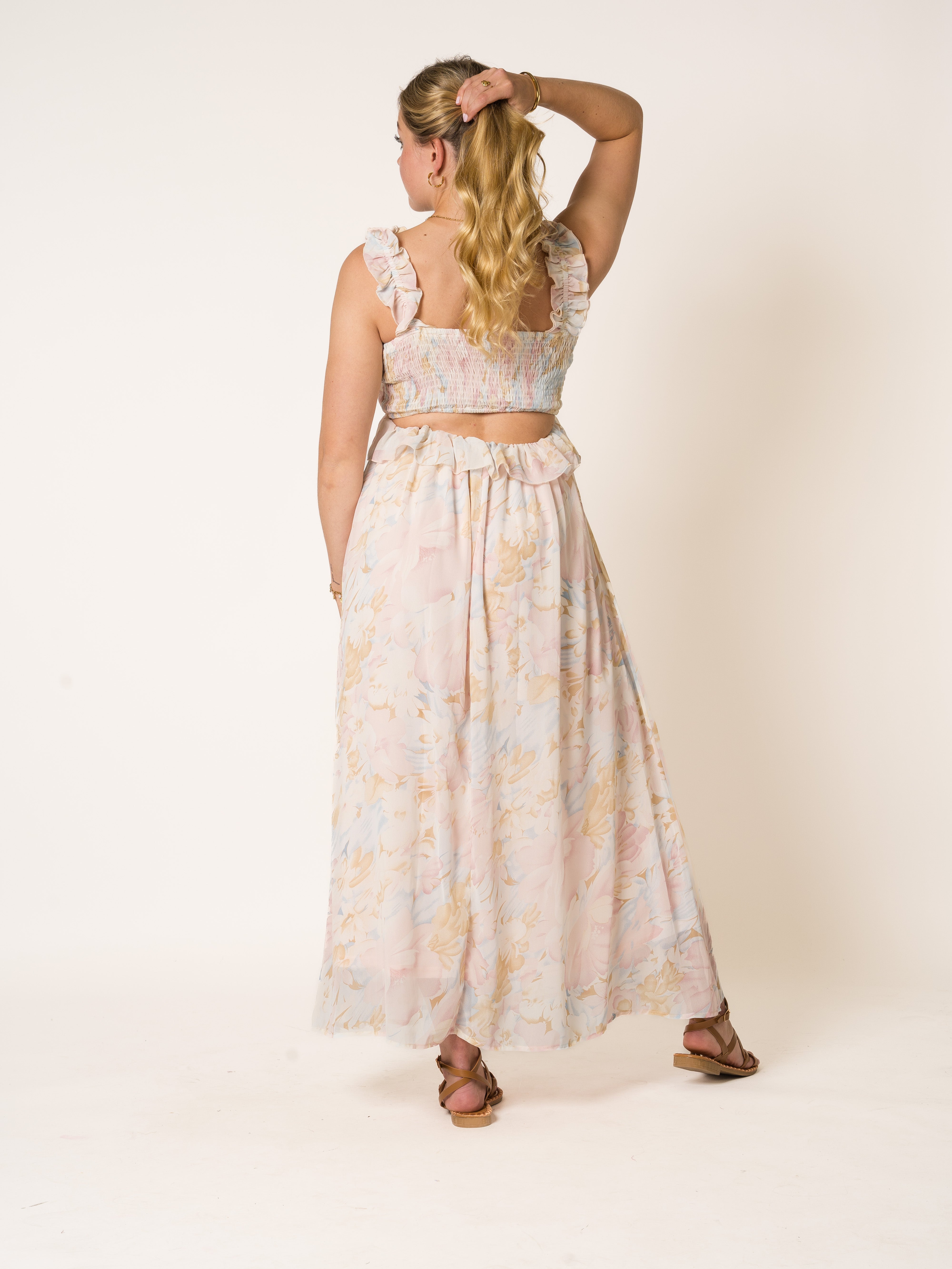 Trail Of Flowers Maxikleid