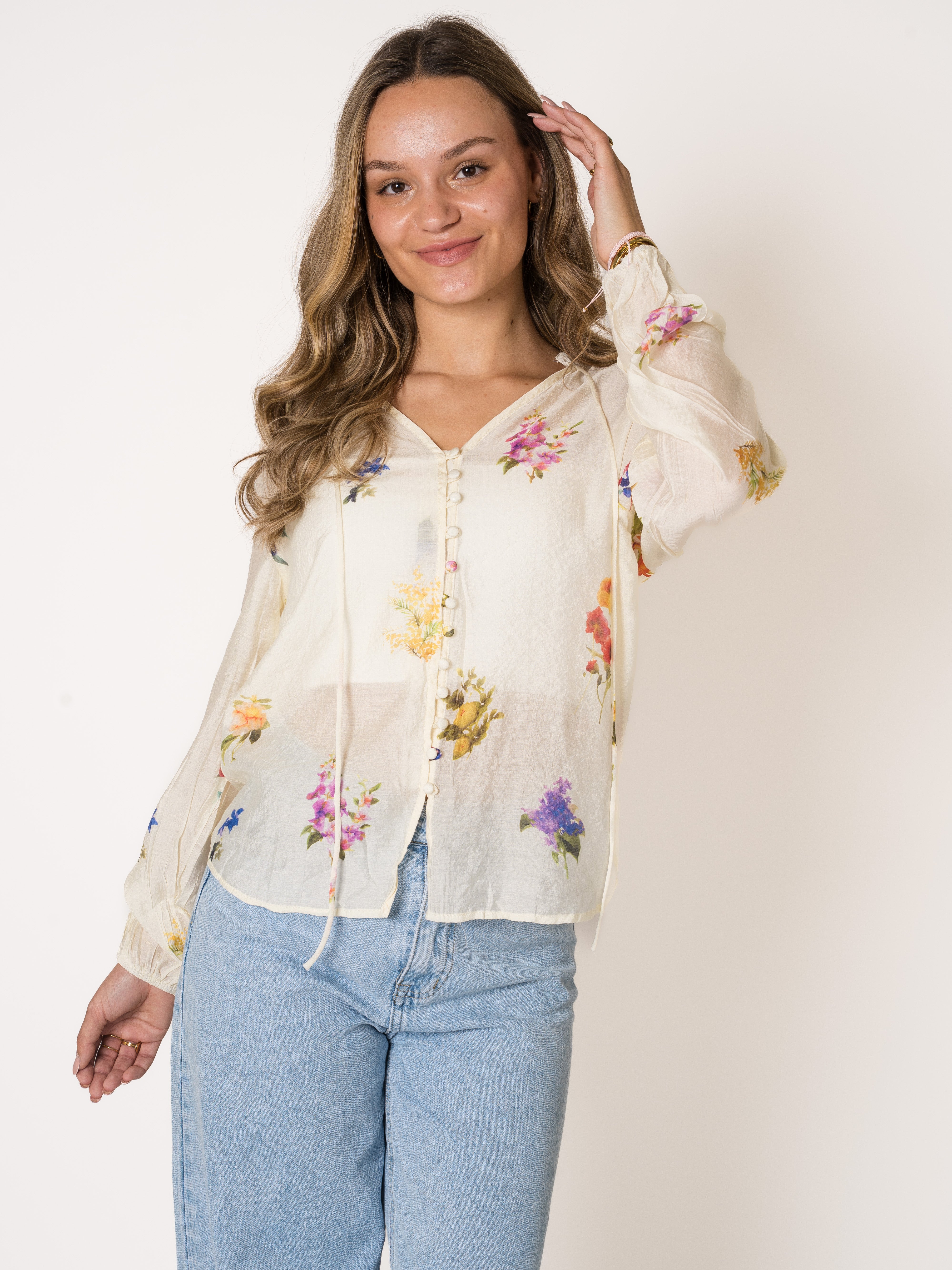 Roses Boho Flowerfield Blouse