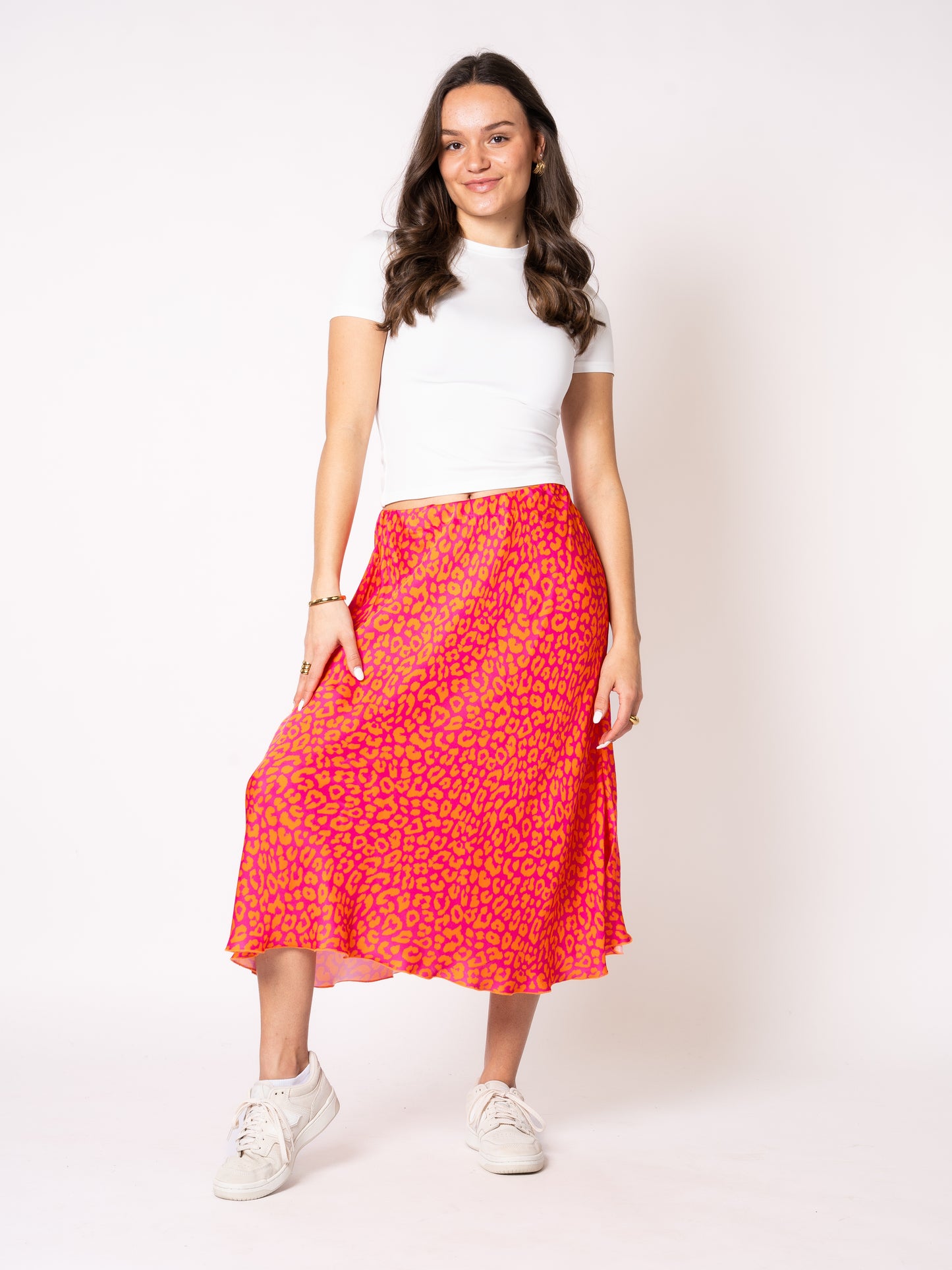 Satin Silky Leo - Pink Orange