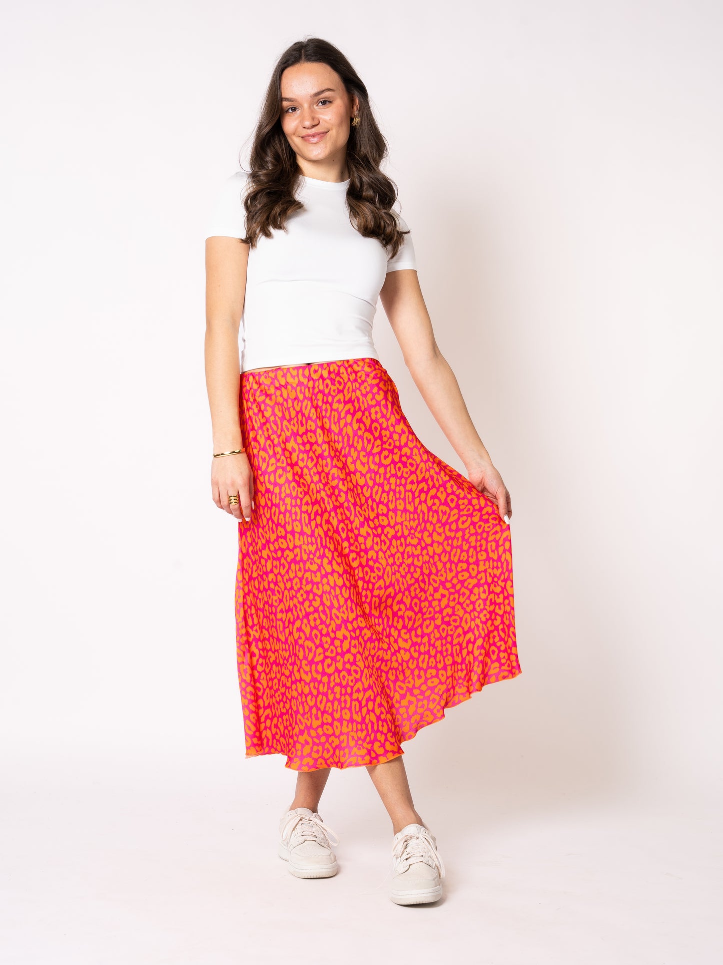 Satin Silky Leo - Pink Orange