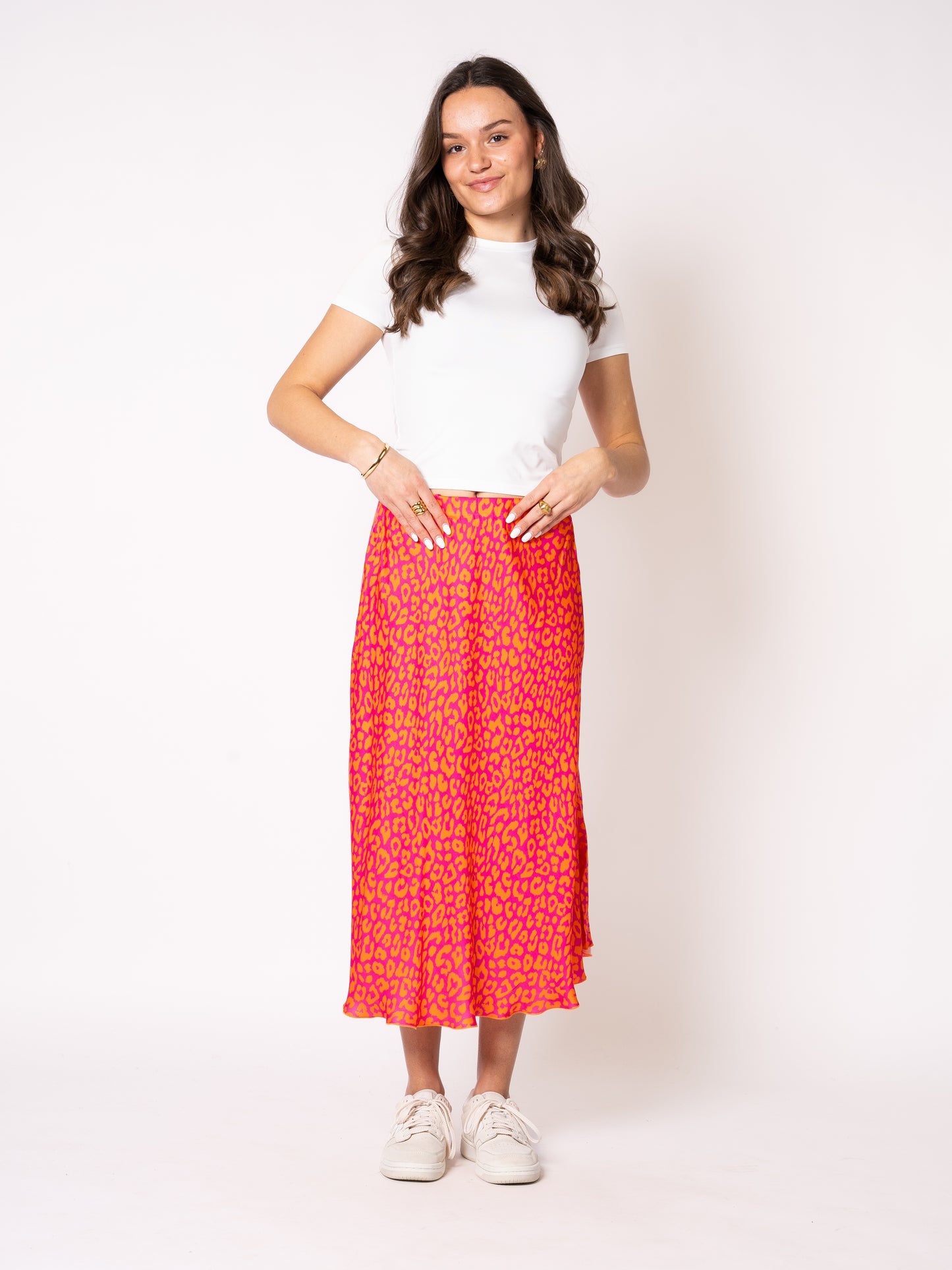 Satin Silky Leo - Pink Orange