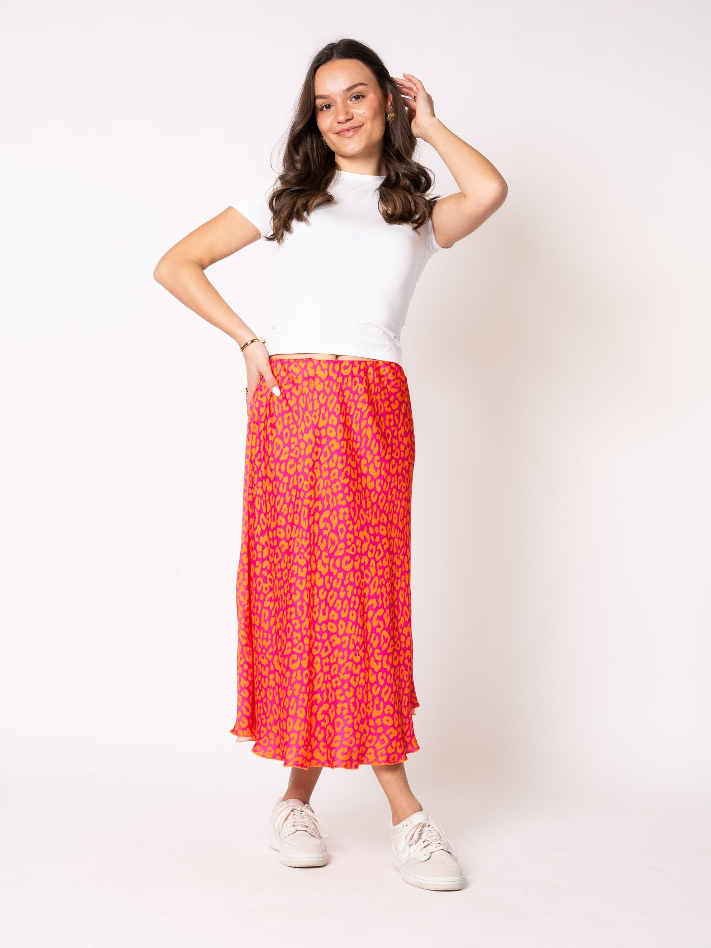 Satin Silky Leo - Pink Orange
