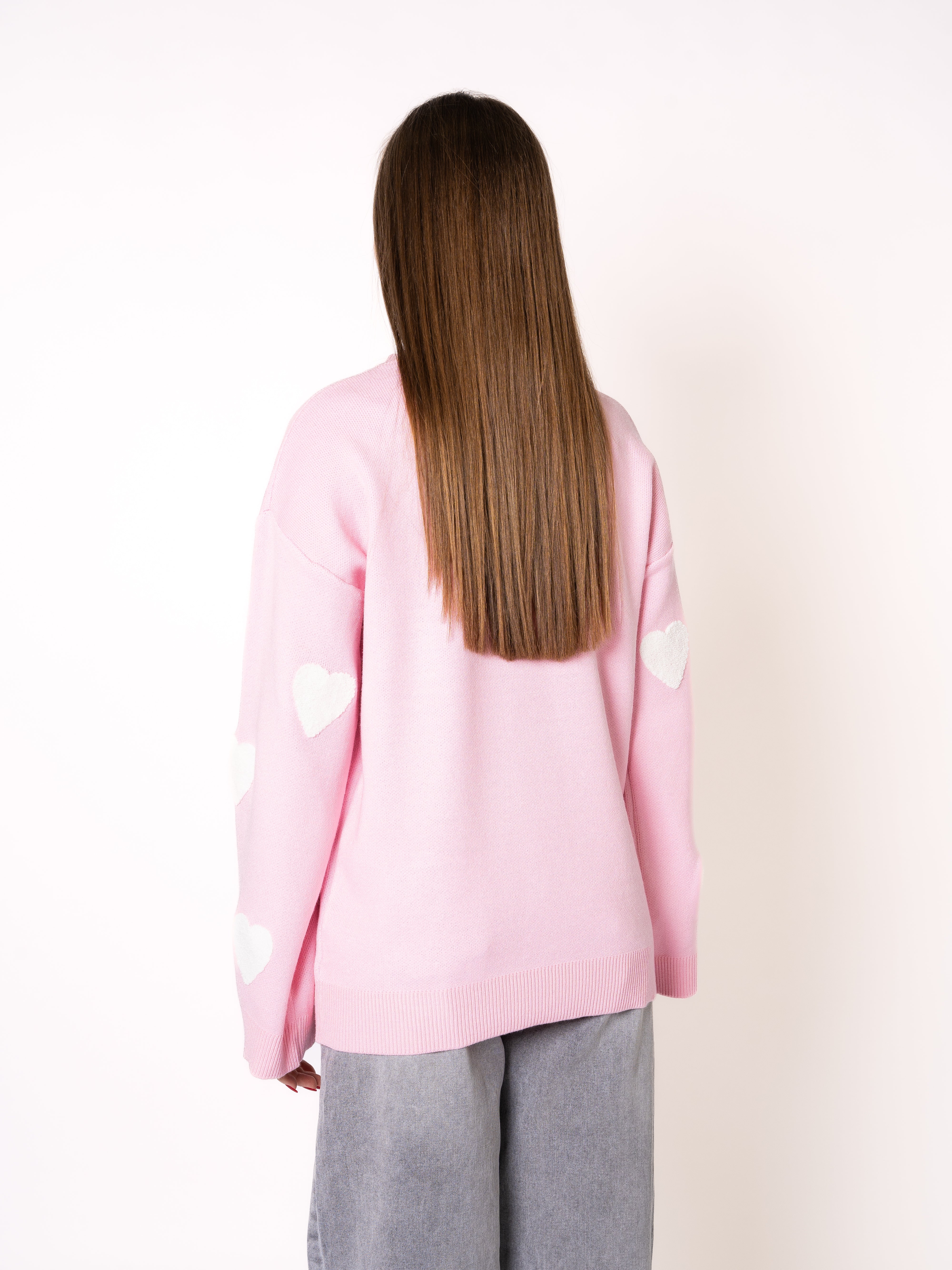 Love Shake Feinstrick Sweatshirt - Rosa