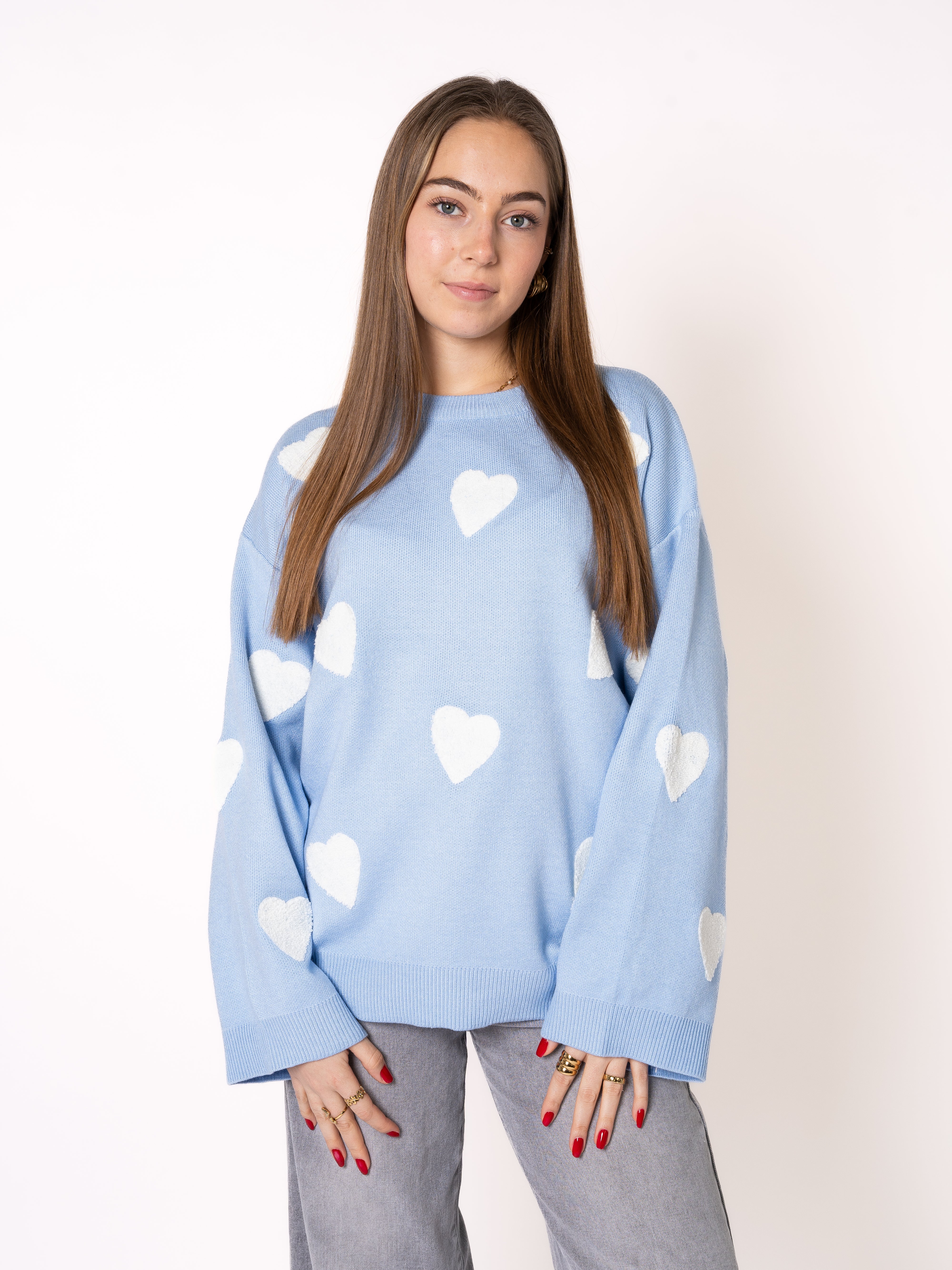 Love Shake Feinstrick Sweatshirt - Blau