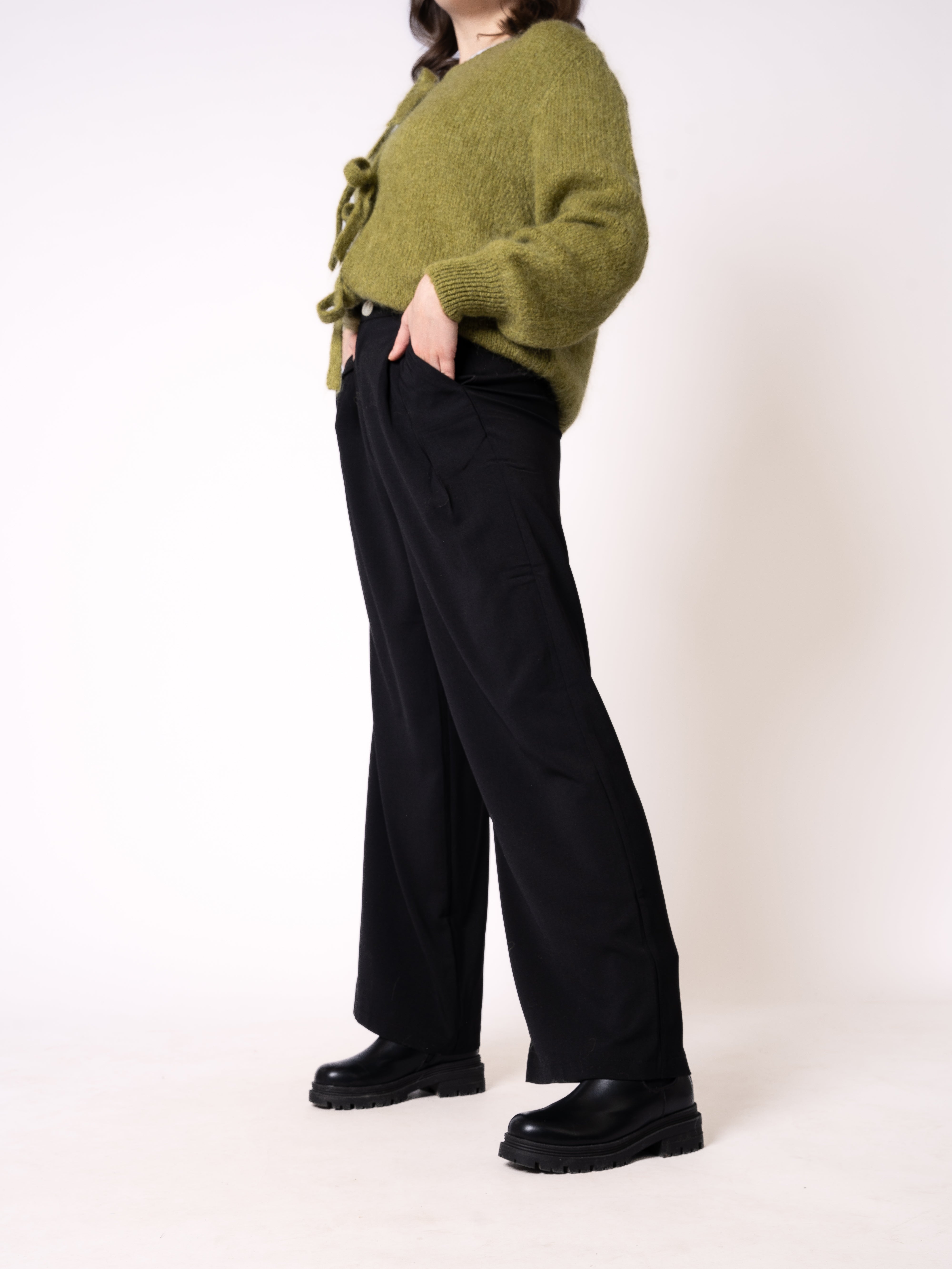 Classy Stoffhose Ellen - Schwarz