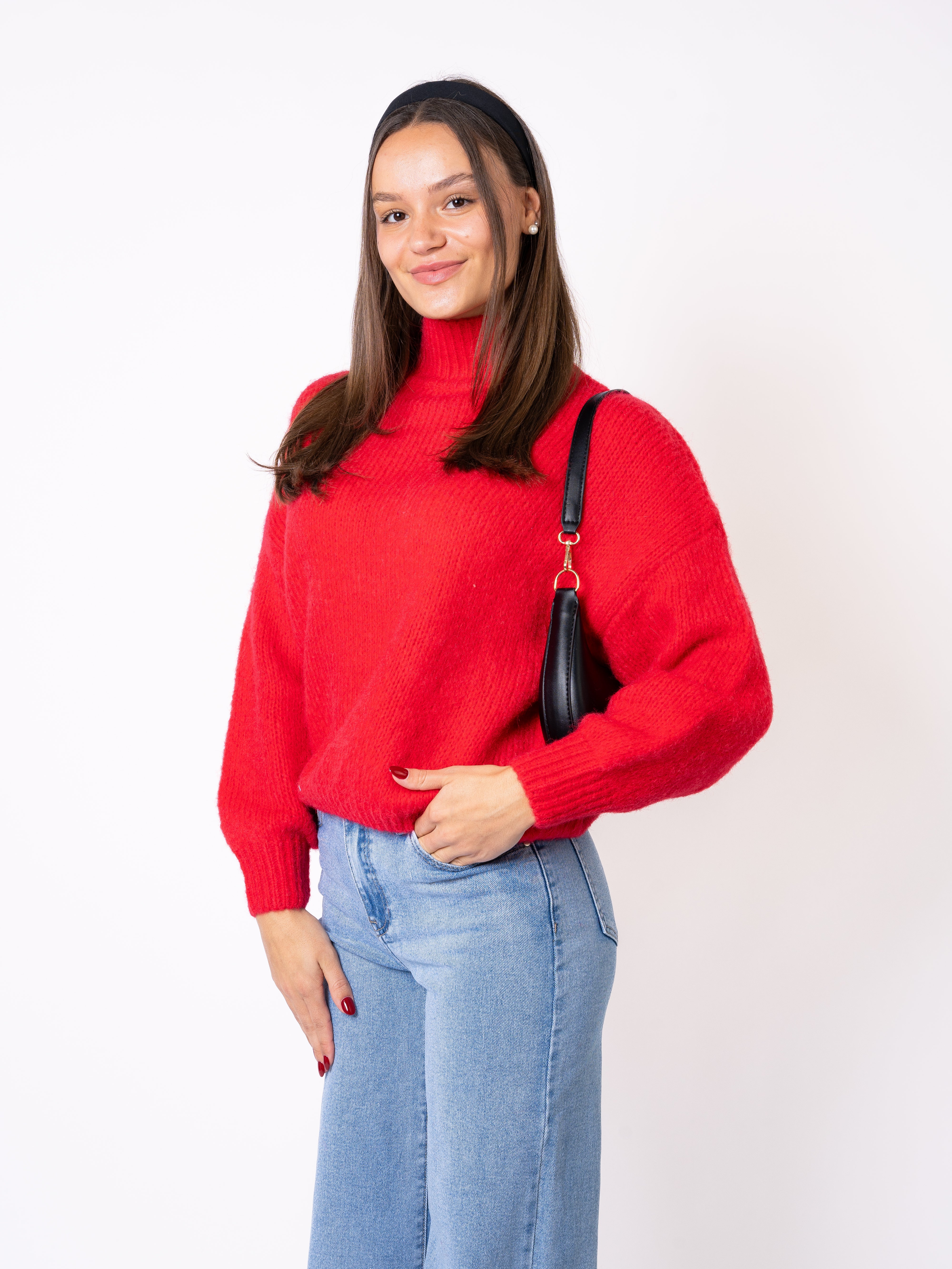 Forever Young Strickpullover - Rot