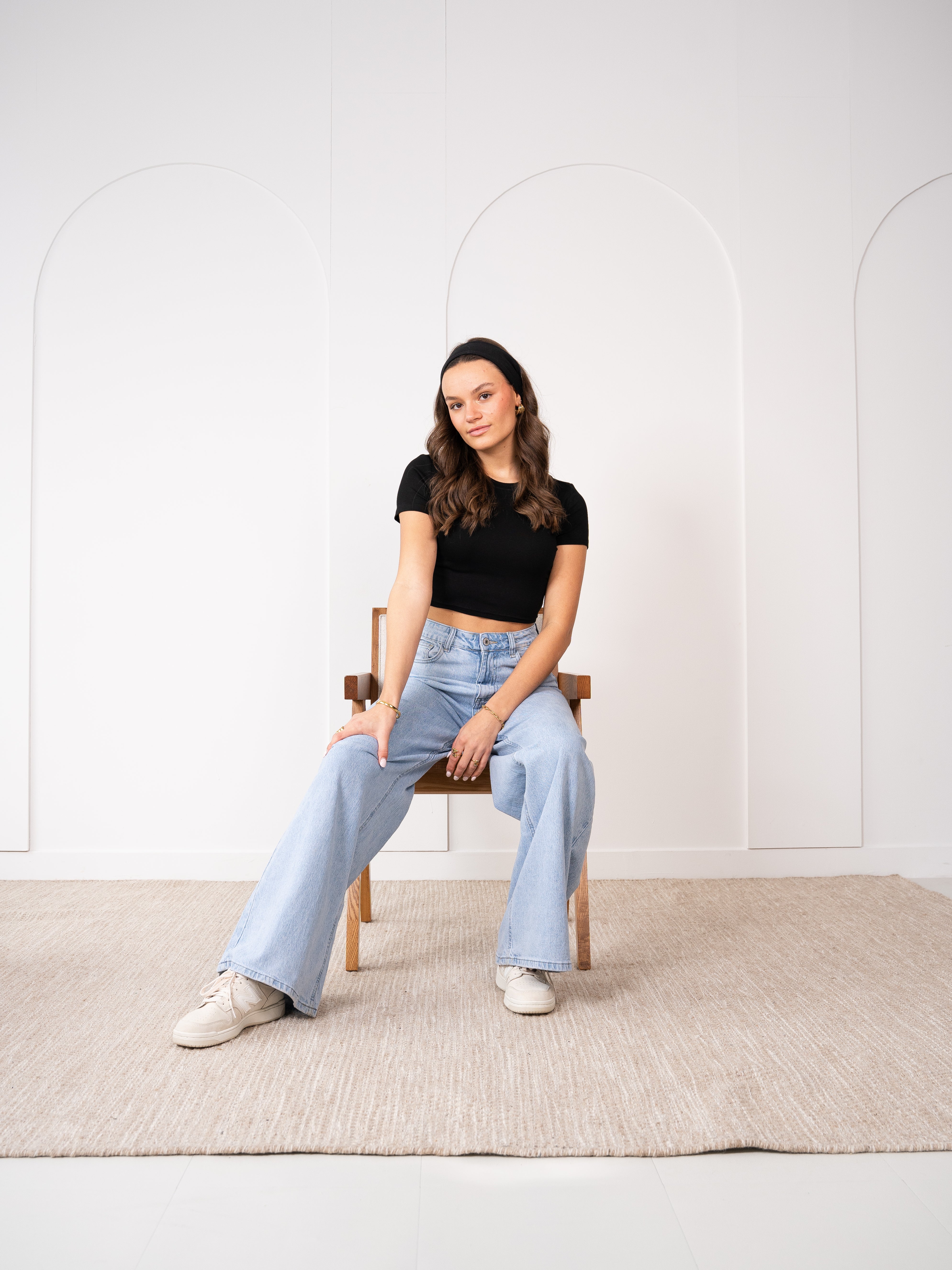 LUCKY DEAL 1409 Basic Cropped Tee - Schwarz - vom Umtausch ausgeschlossen -