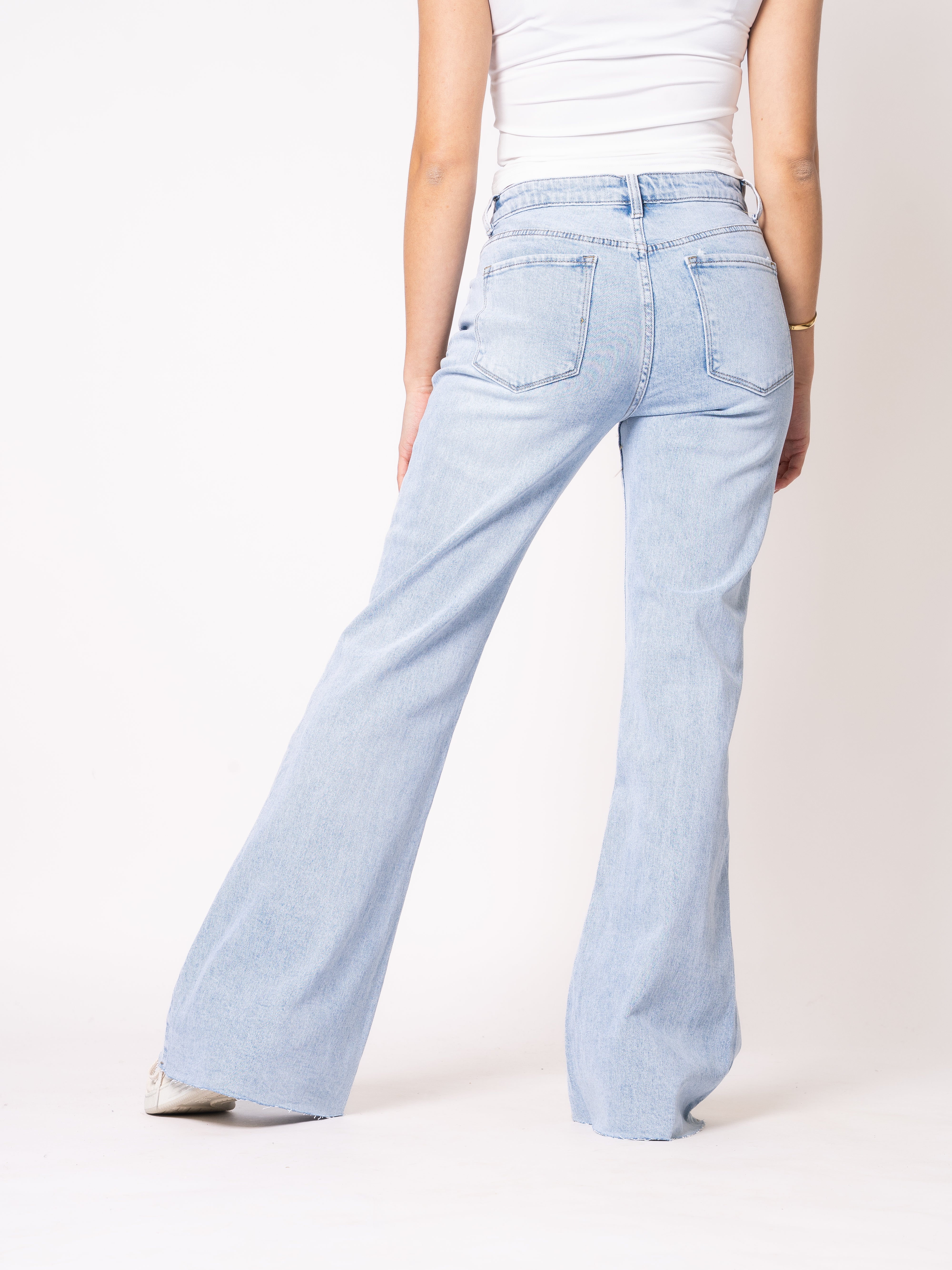 Flared Jeans - Light Blue