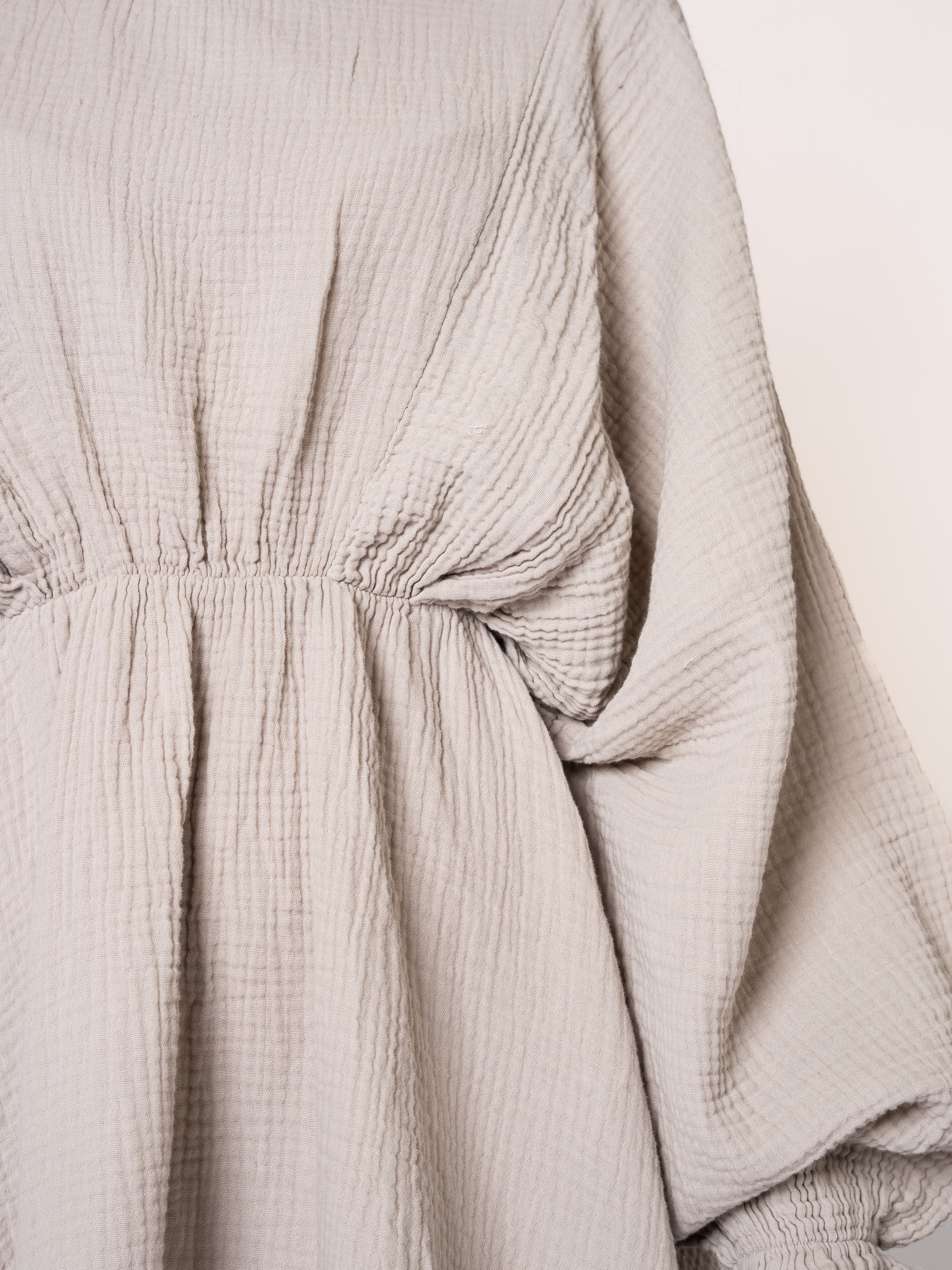 Musselin Minidress - Beige