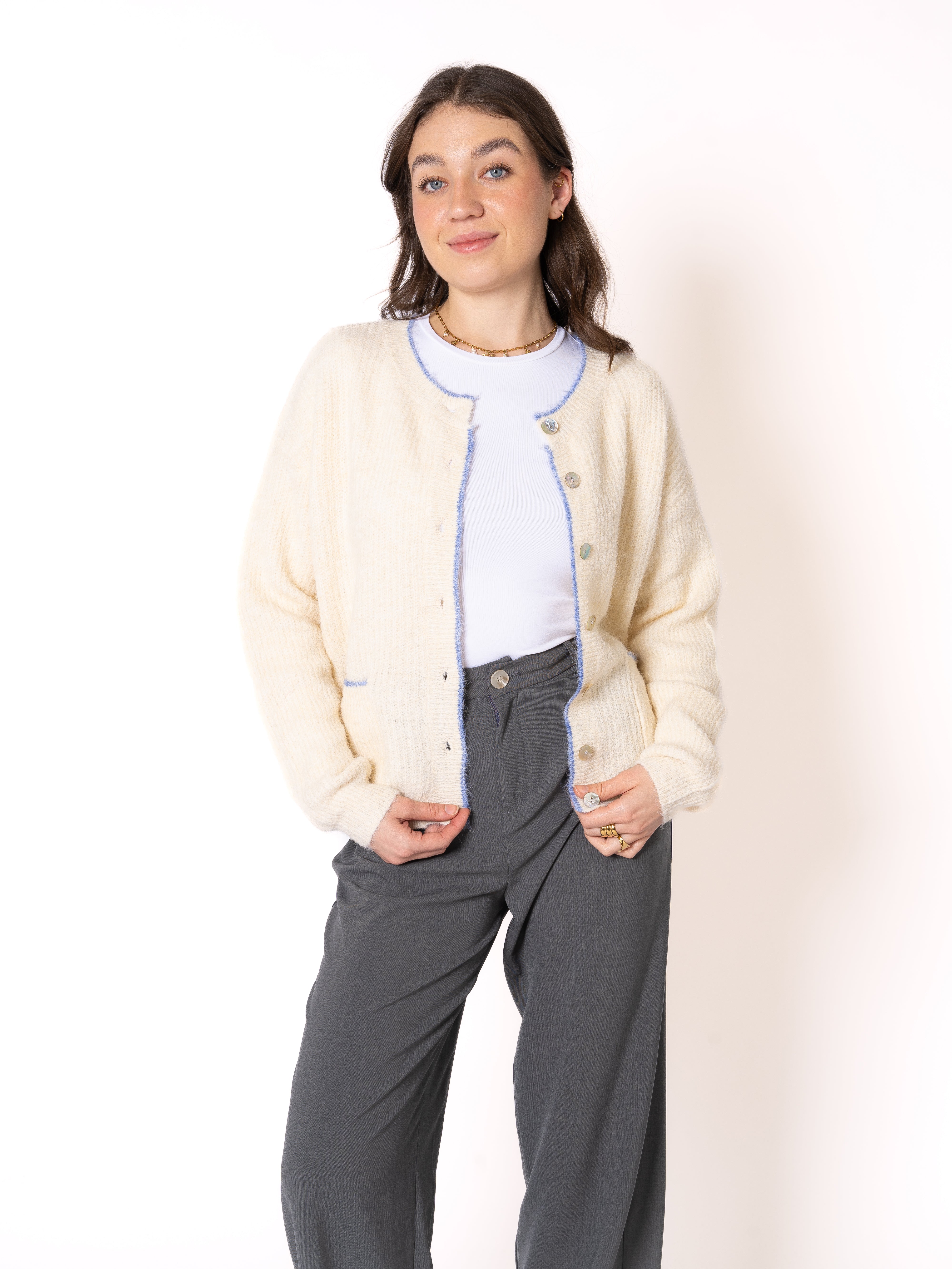 Strickjacke Denmark - Creme