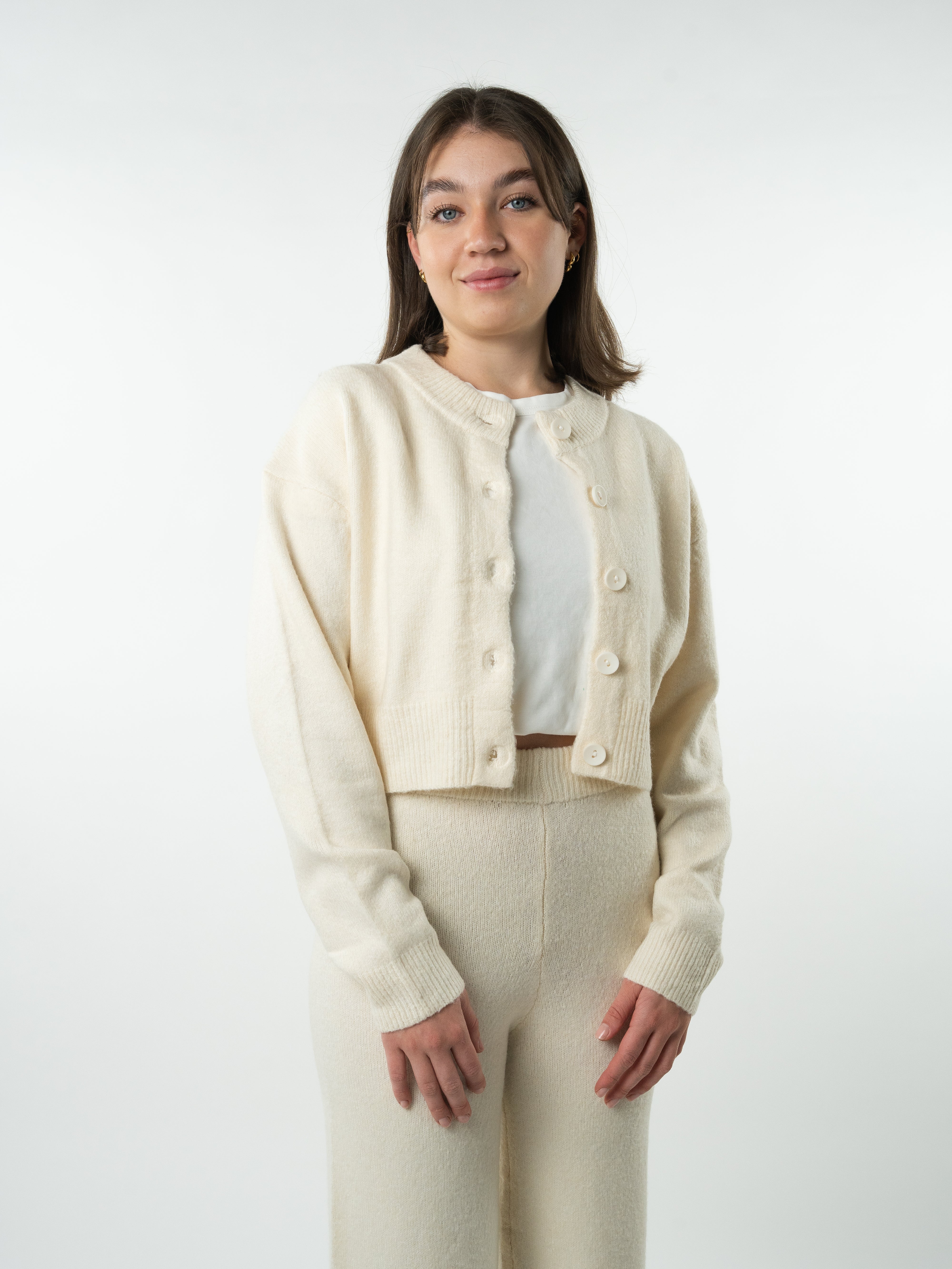 Get Comfy Knit Jacket - Creme