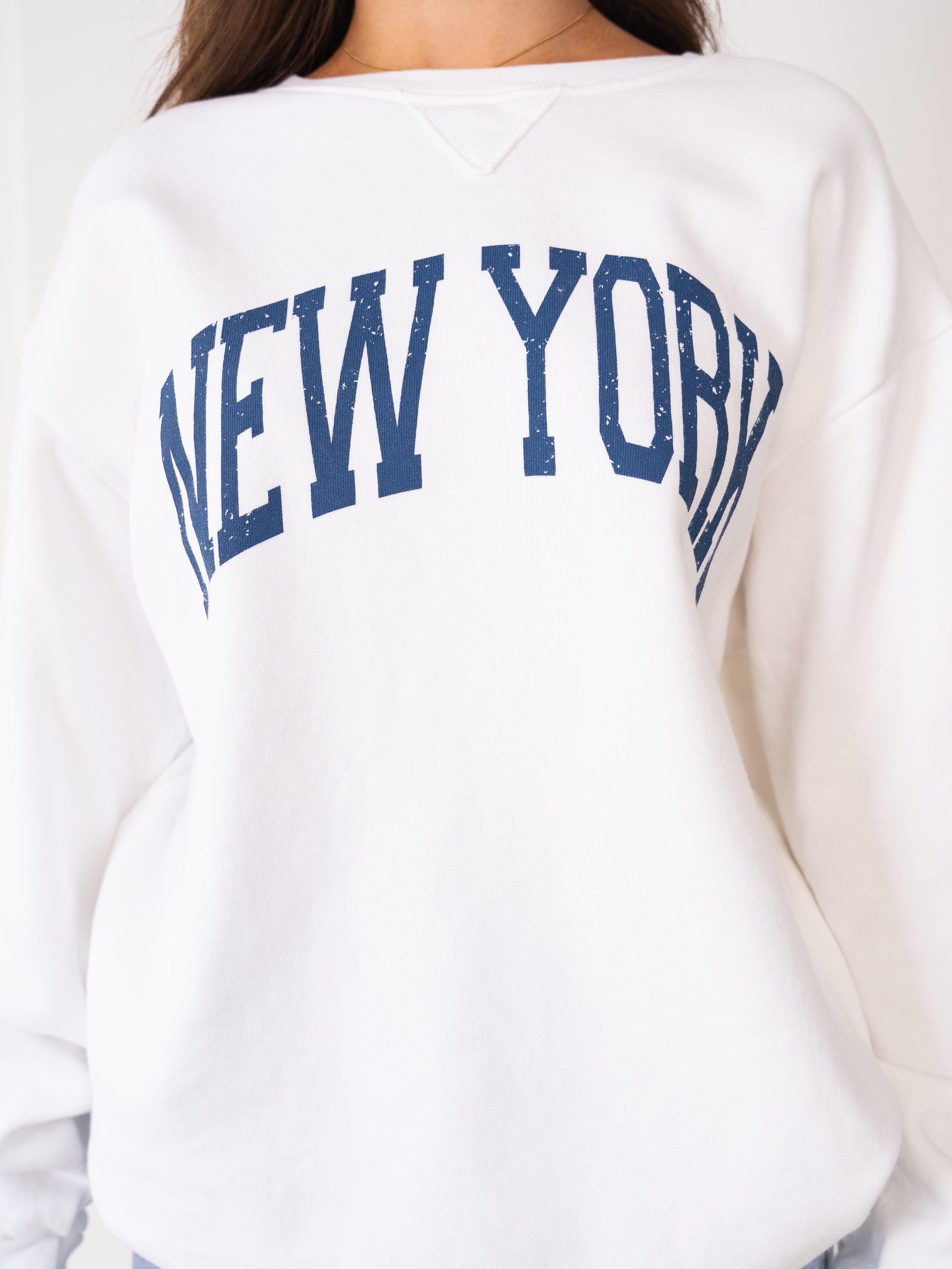 Basic Sweater New York - Weiß