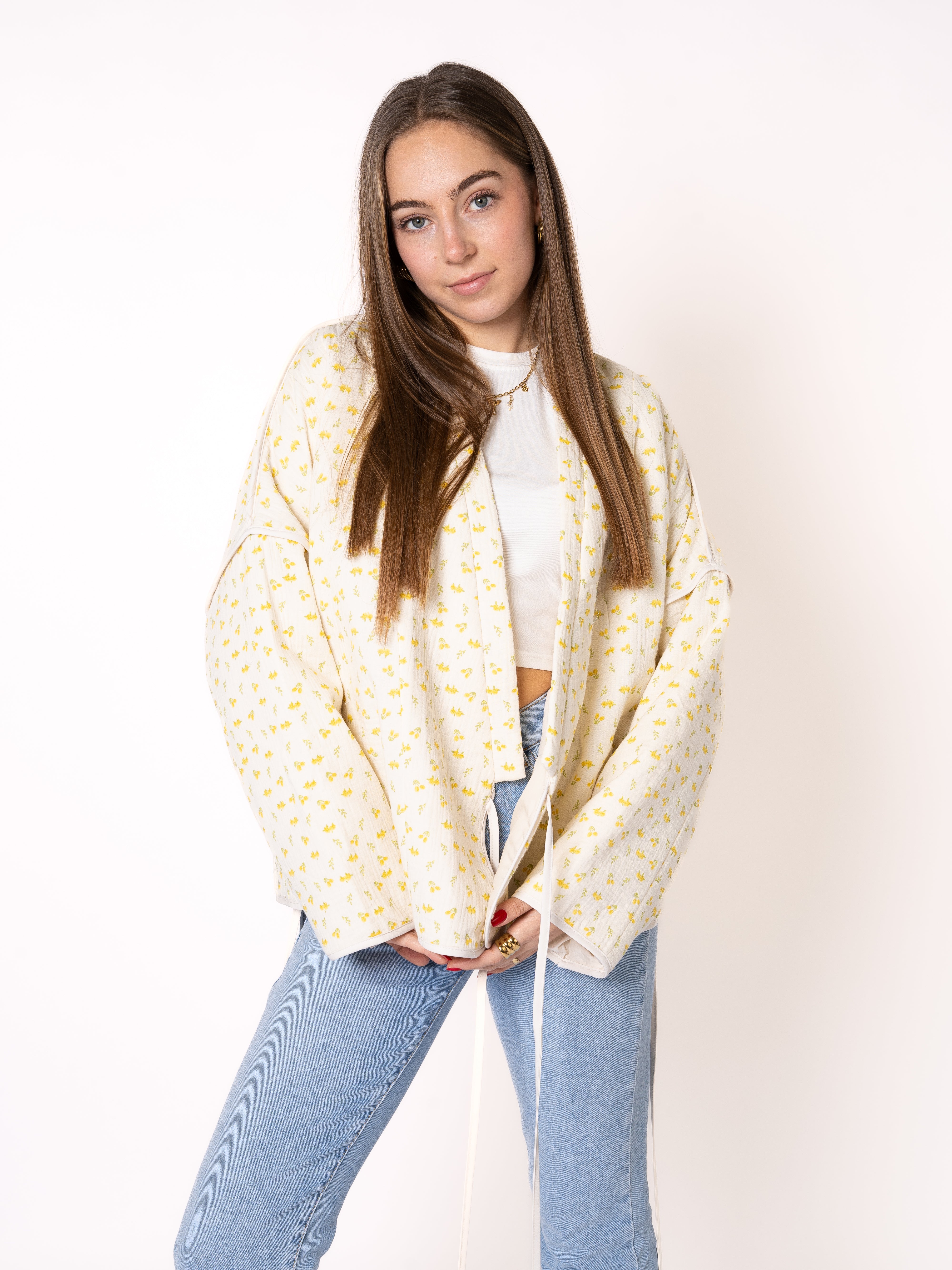 Baumwoll Musselinjacke Lotta - Gelb