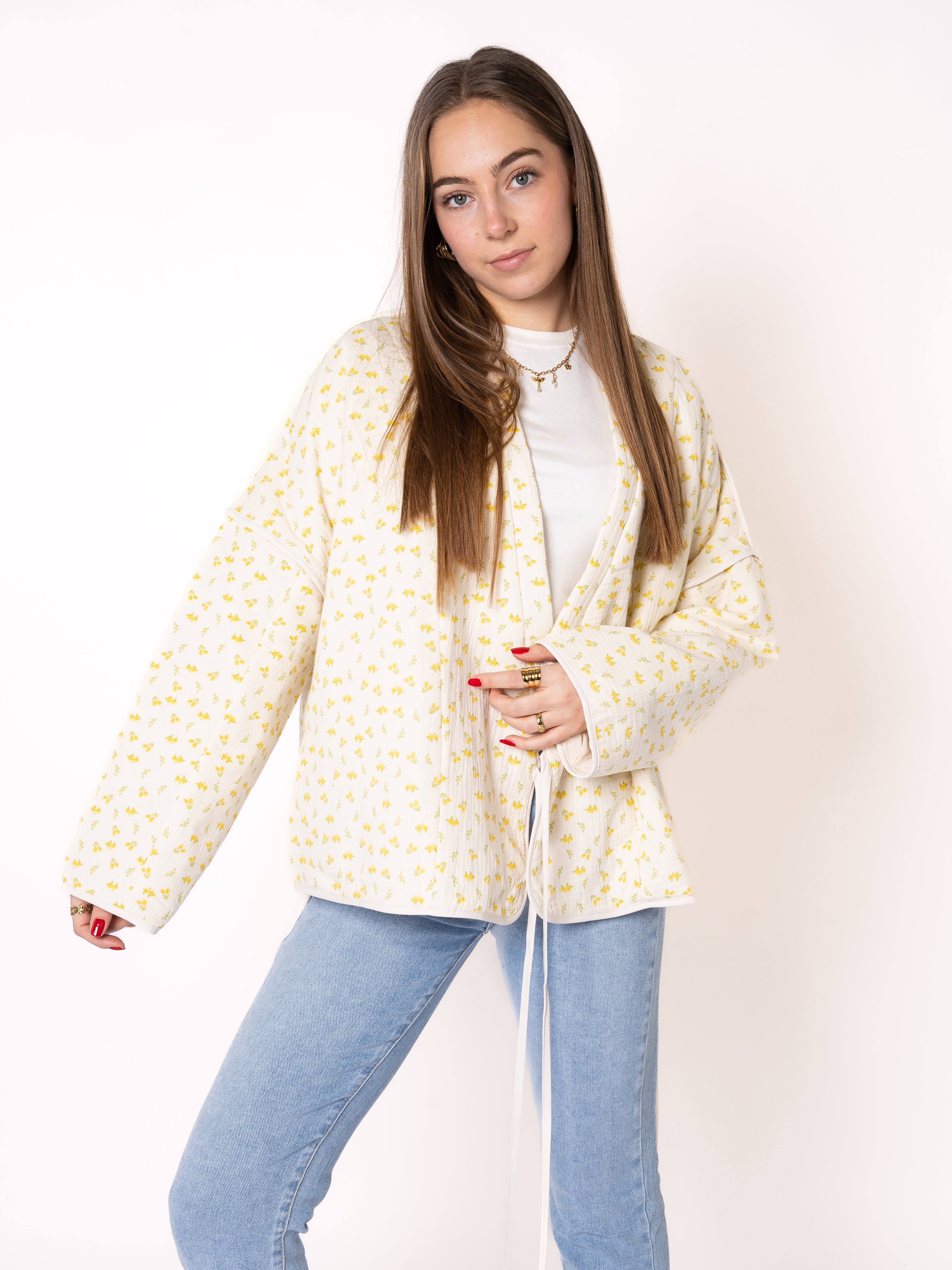 Baumwoll Musselinjacke Lotta - Gelb
