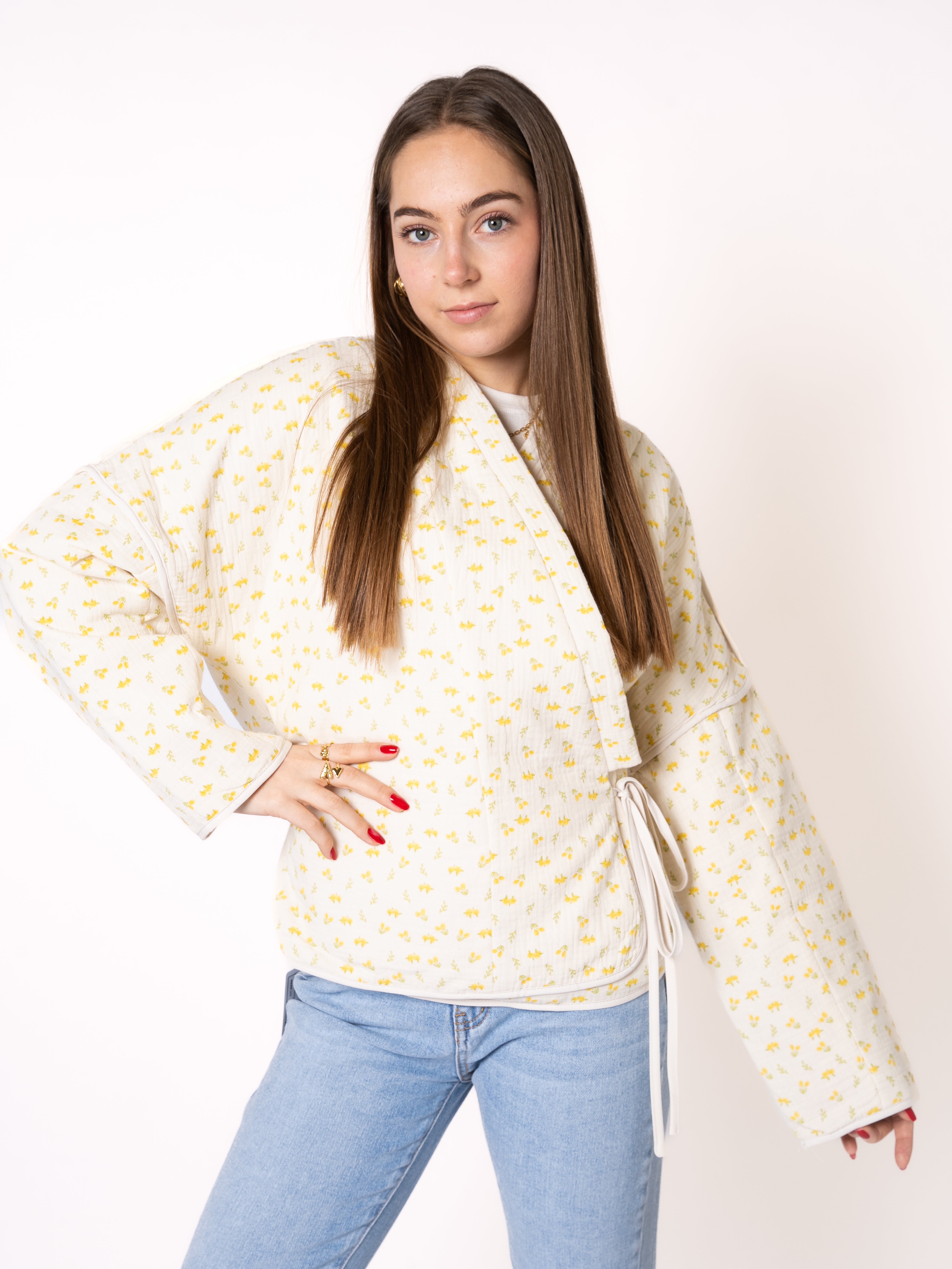Baumwoll Musselinjacke Lotta - Gelb