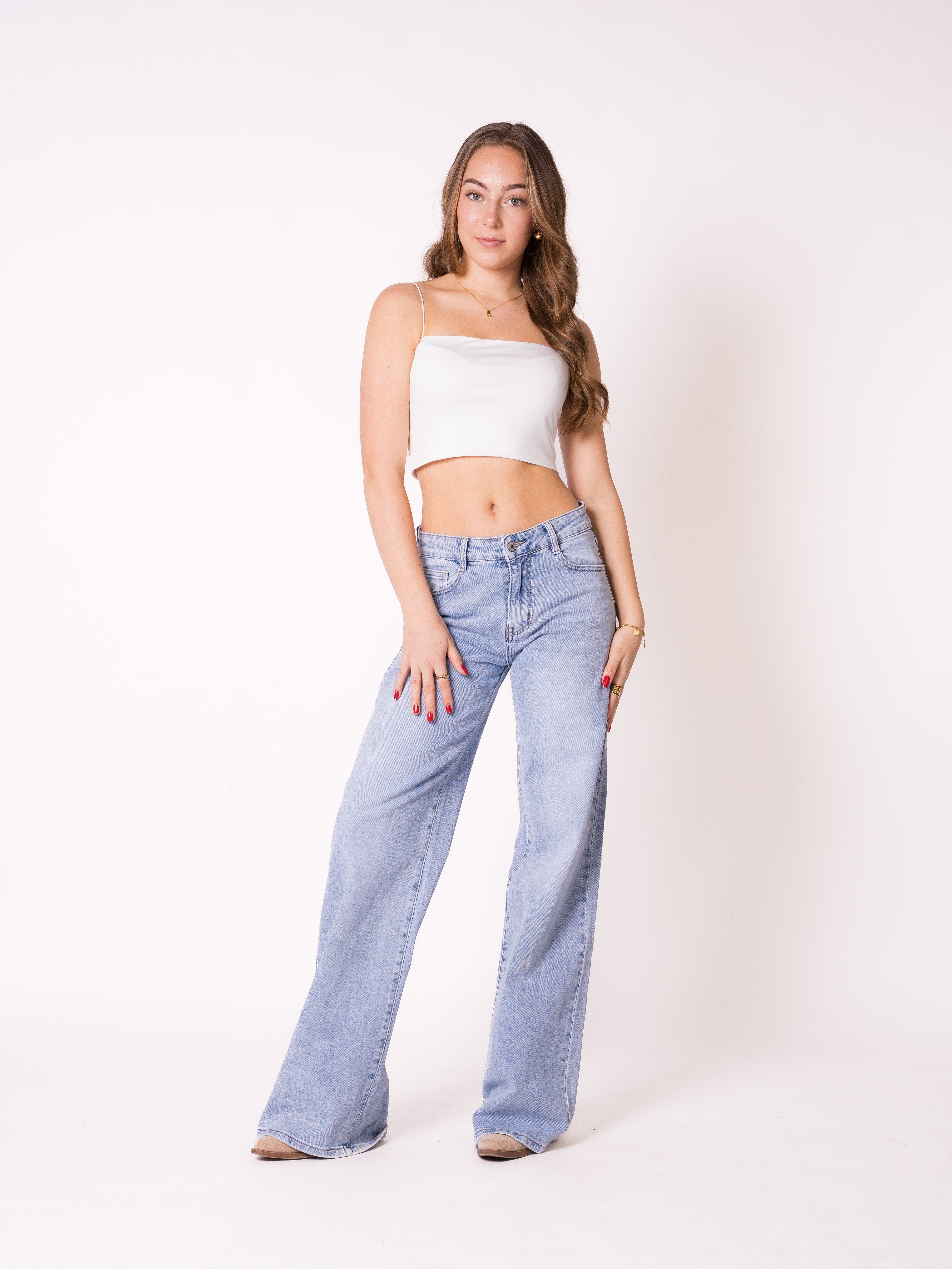 Seamless Crop Top - Weiß