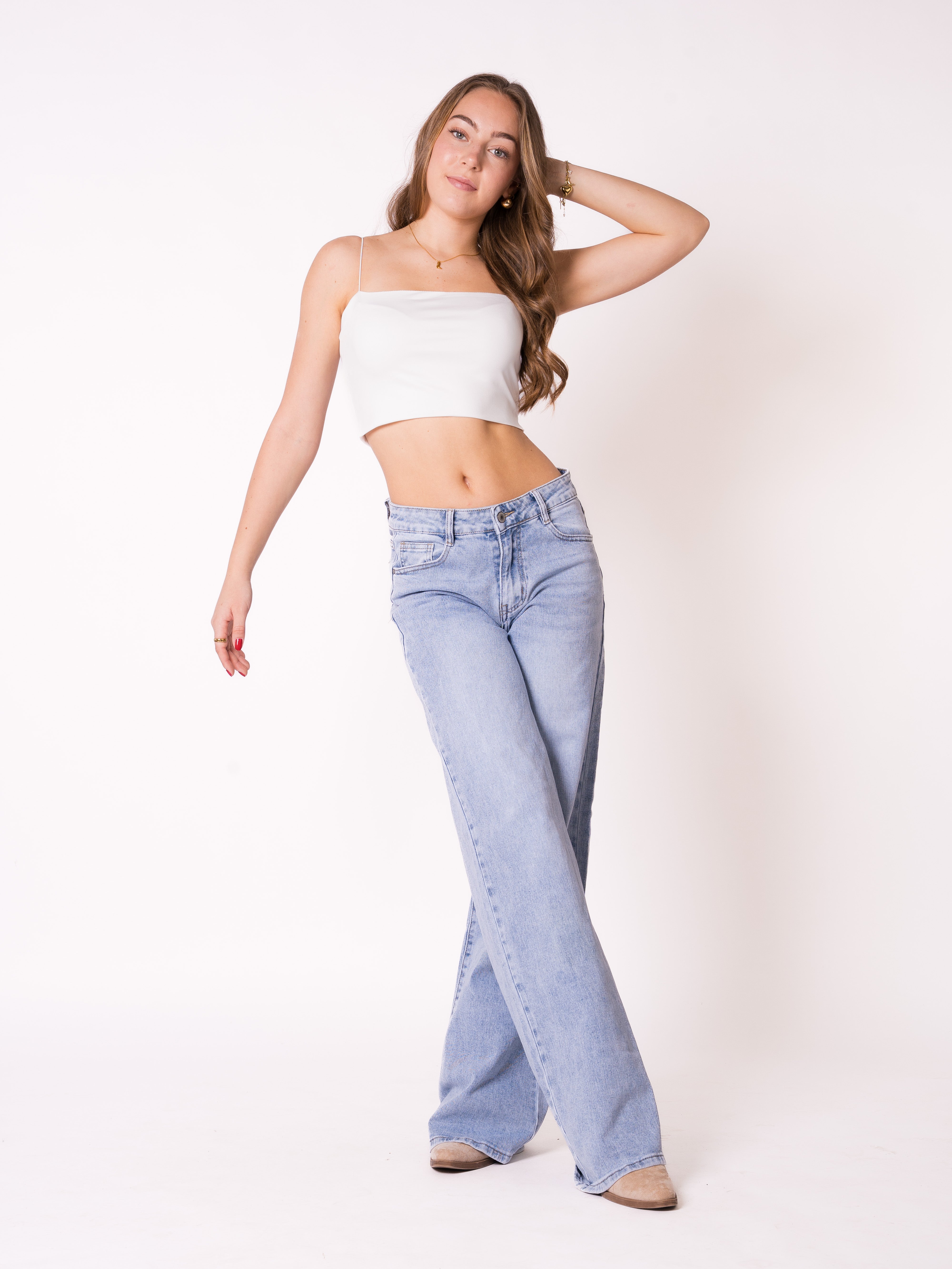 Seamless Crop Top - Weiß