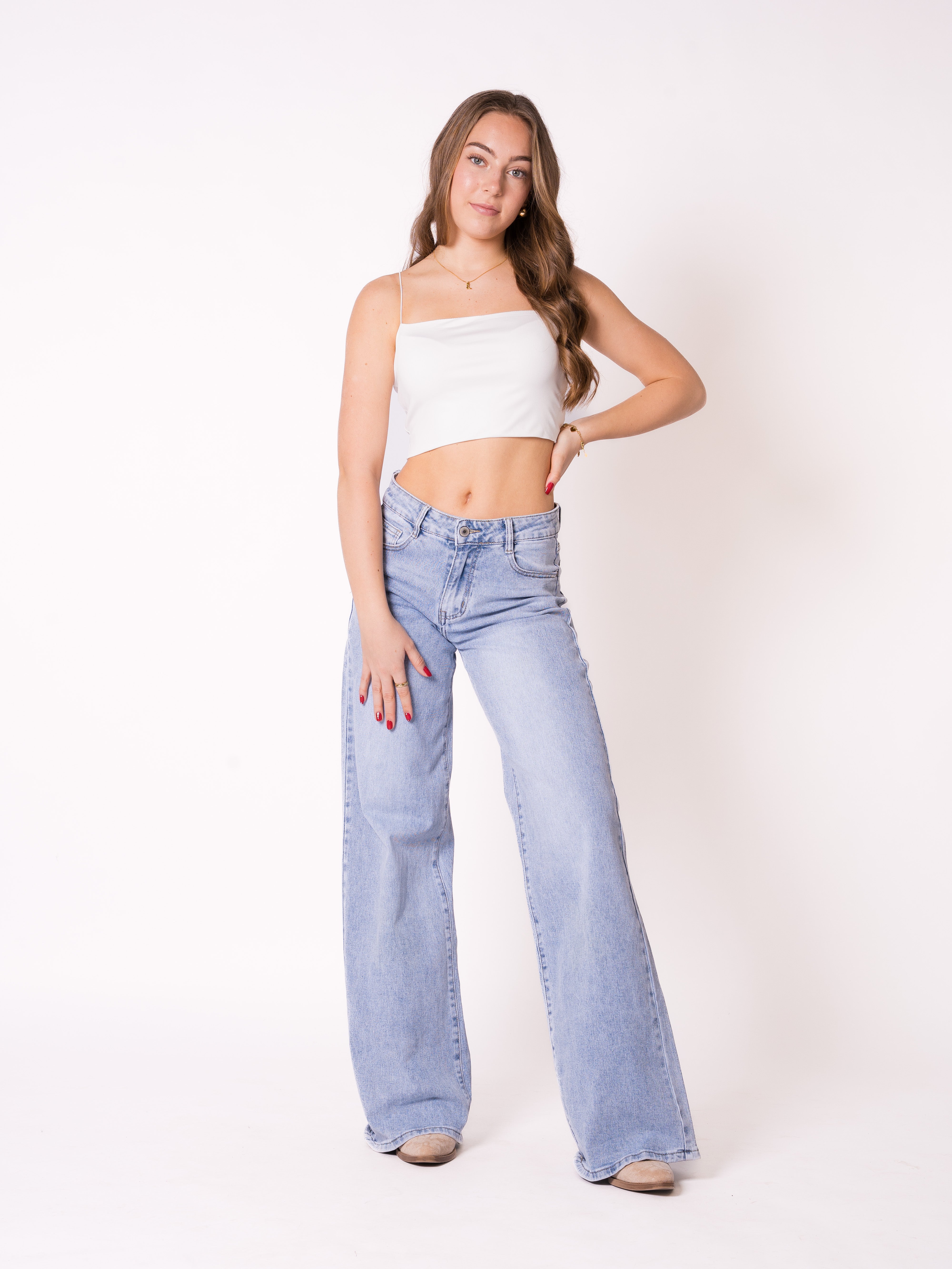 Seamless Crop Top - Weiß