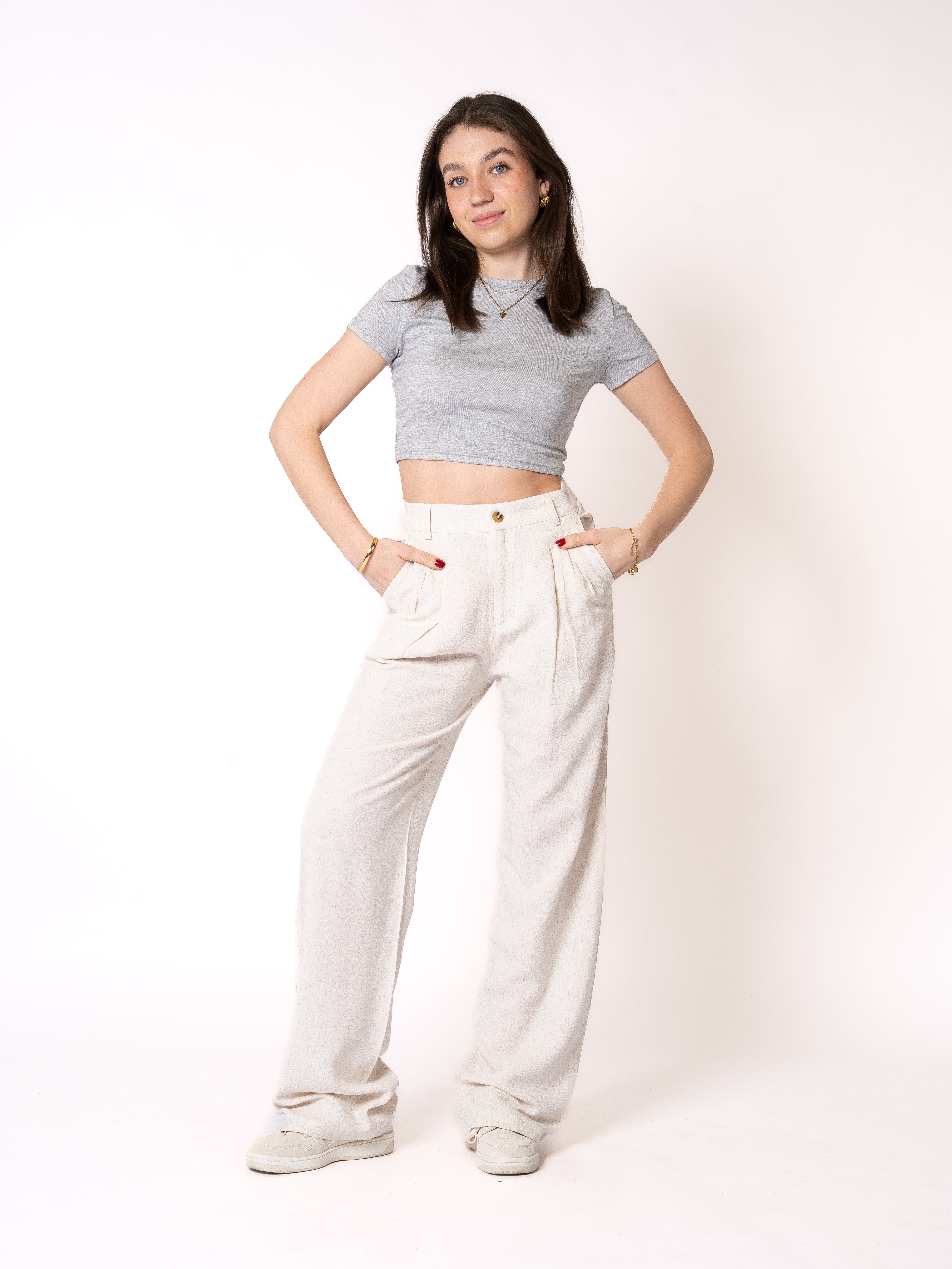 Straight Leg Leinenhose Helen