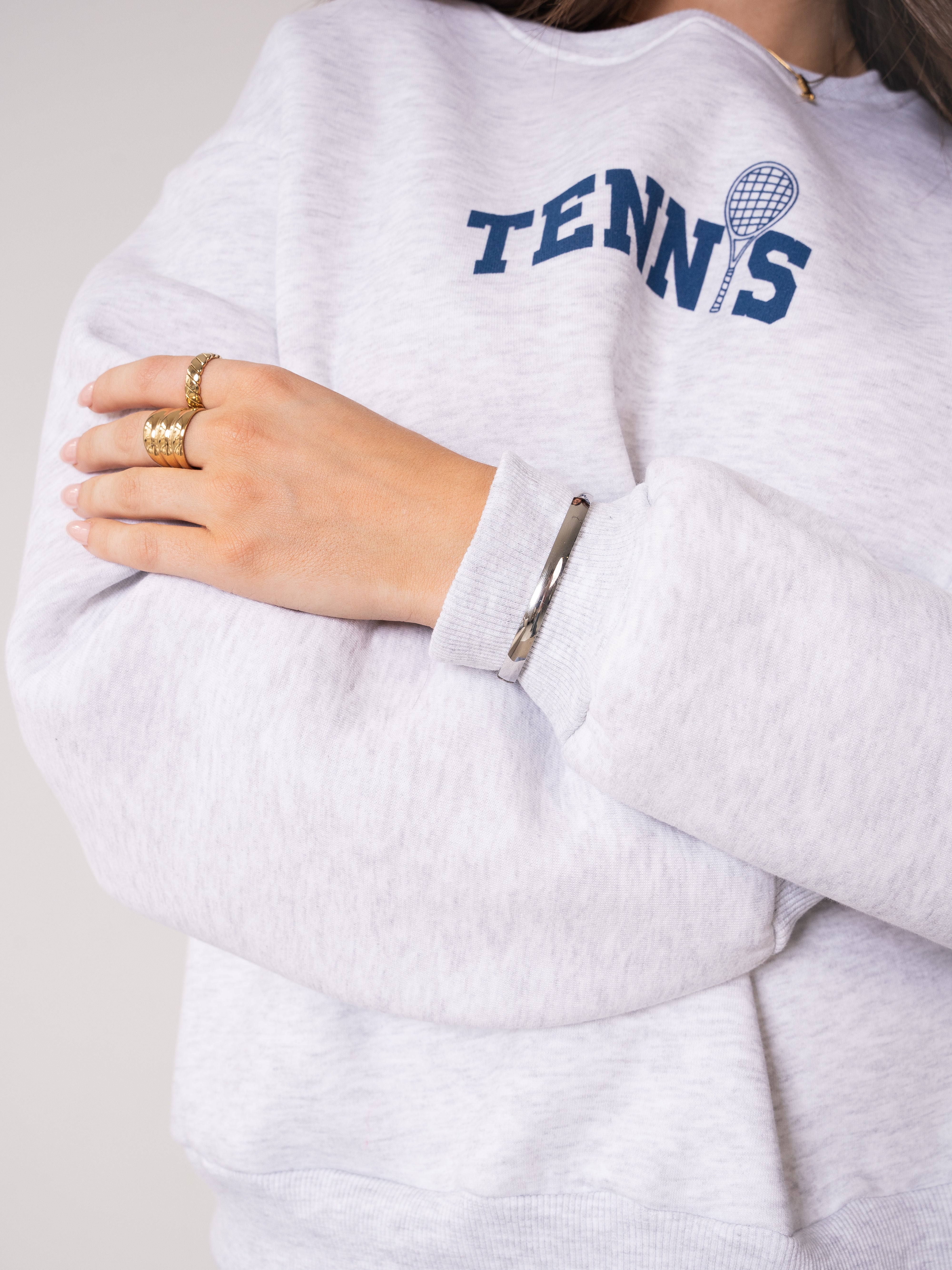 Basic Bangle Bracelet - Gold Silber
