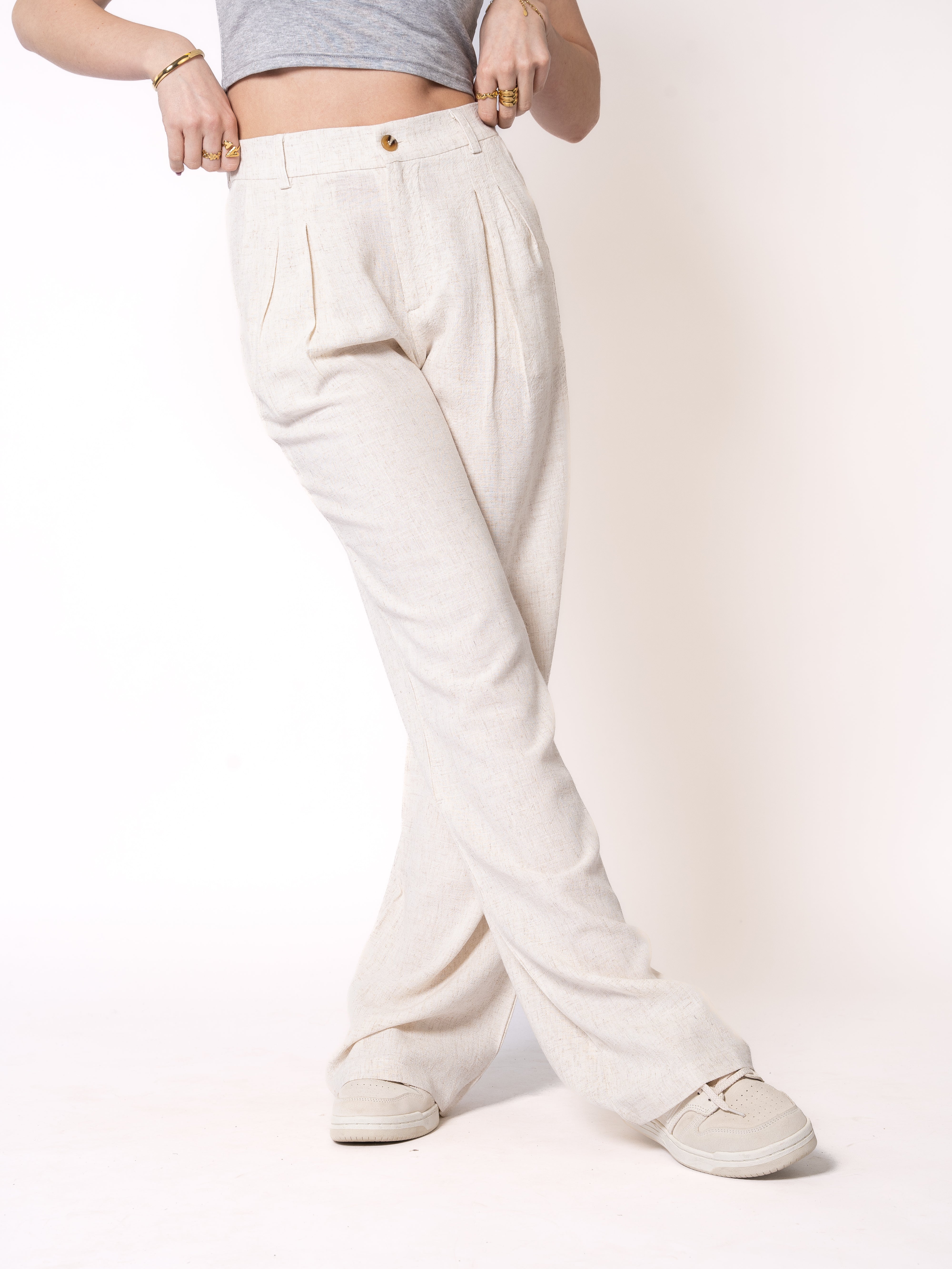 Straight Leg Leinenhose Helen