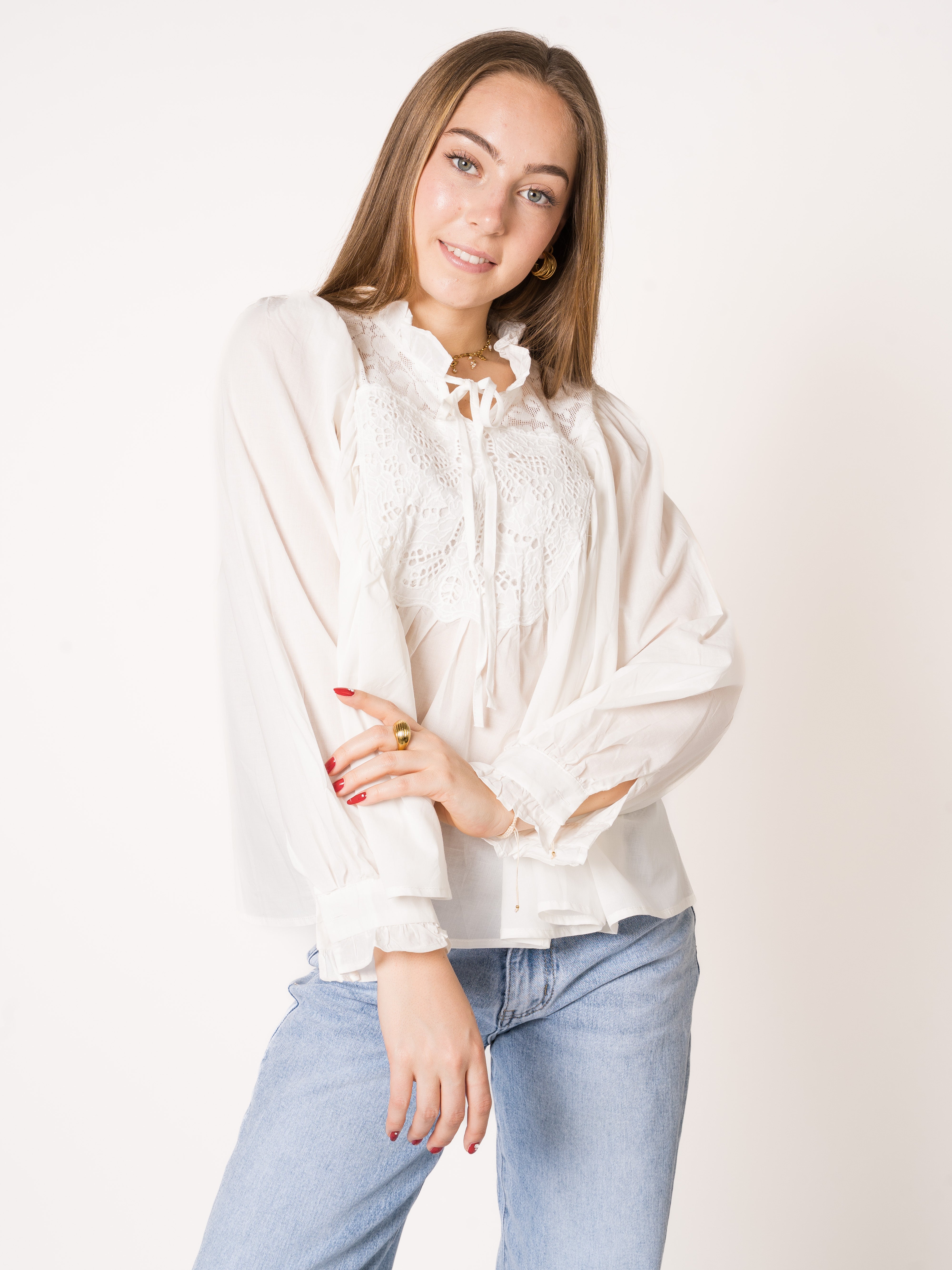 Loving Spring Baumwoll Boho Bluse