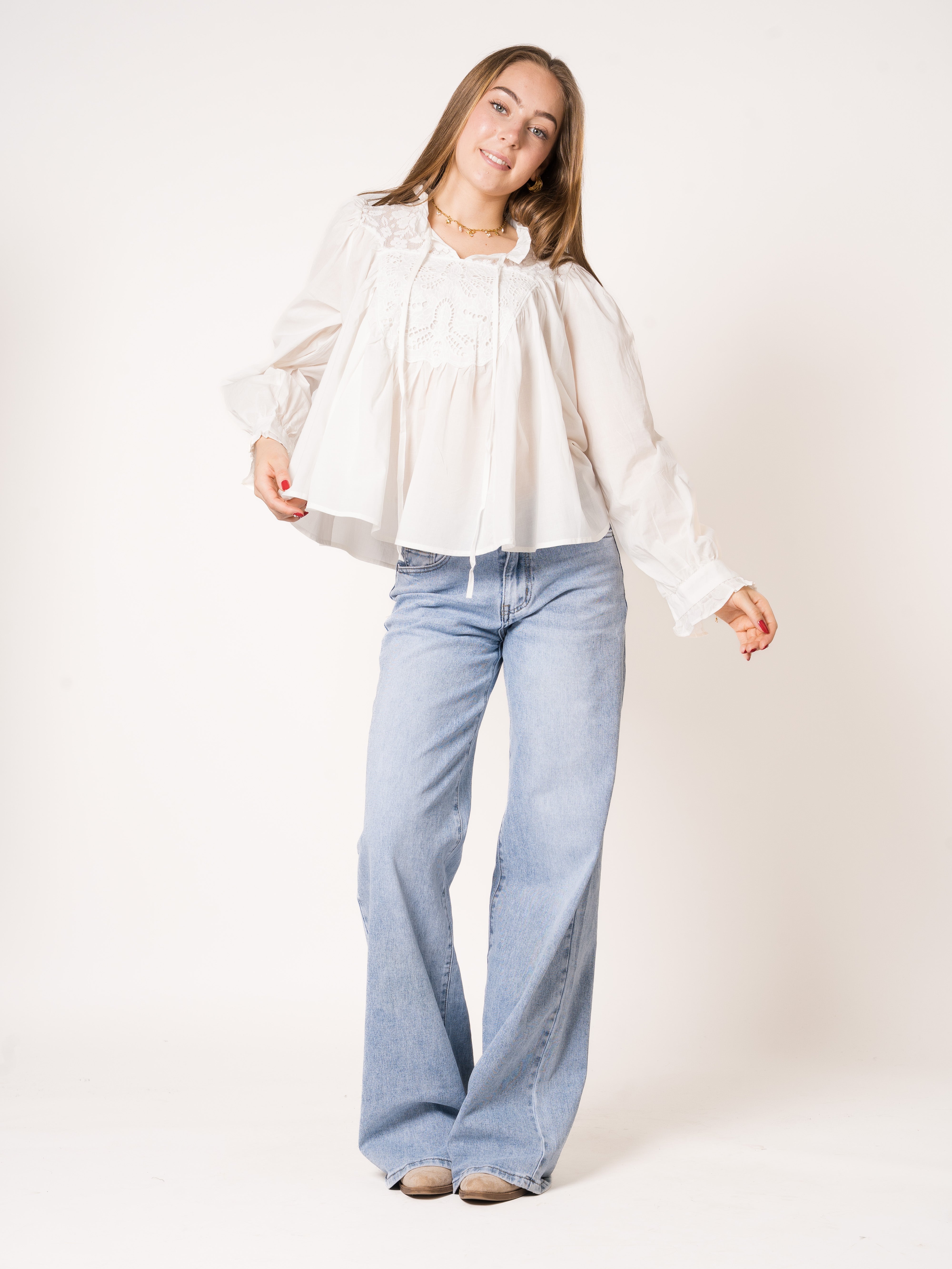 Loving Spring Baumwoll Boho Bluse