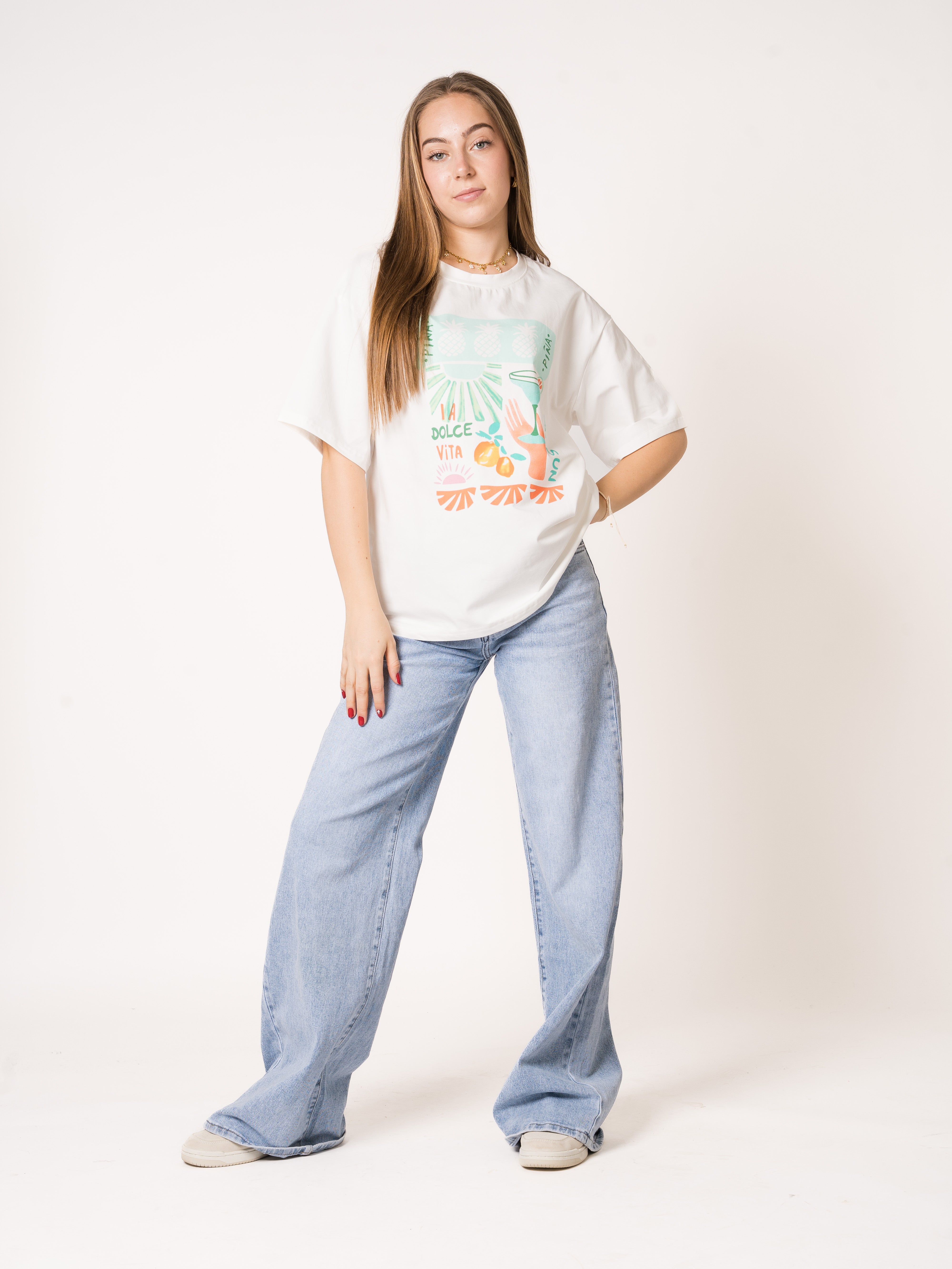 Oversize T-Shirt Summer Print