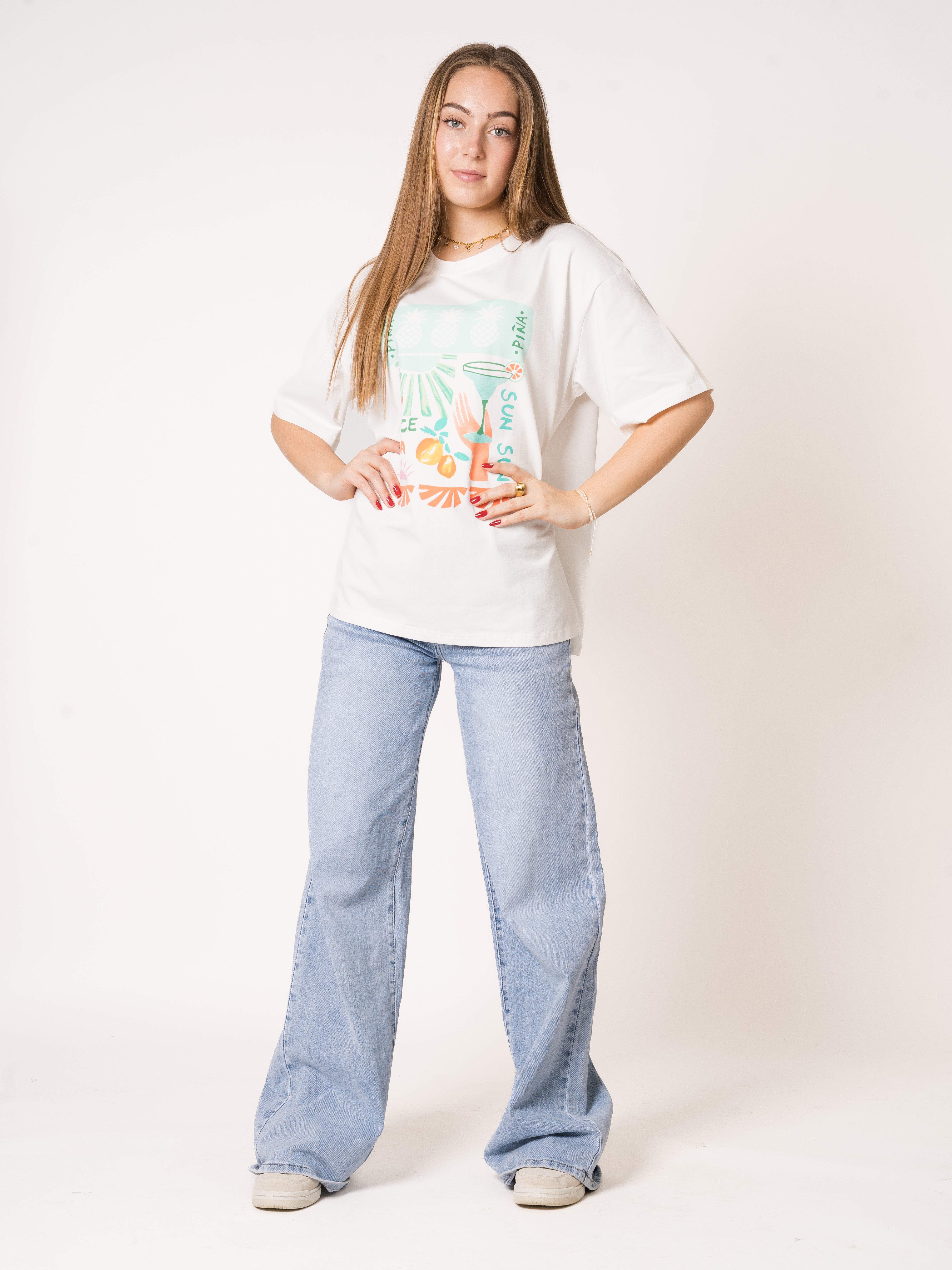Oversize T-Shirt Summer Print