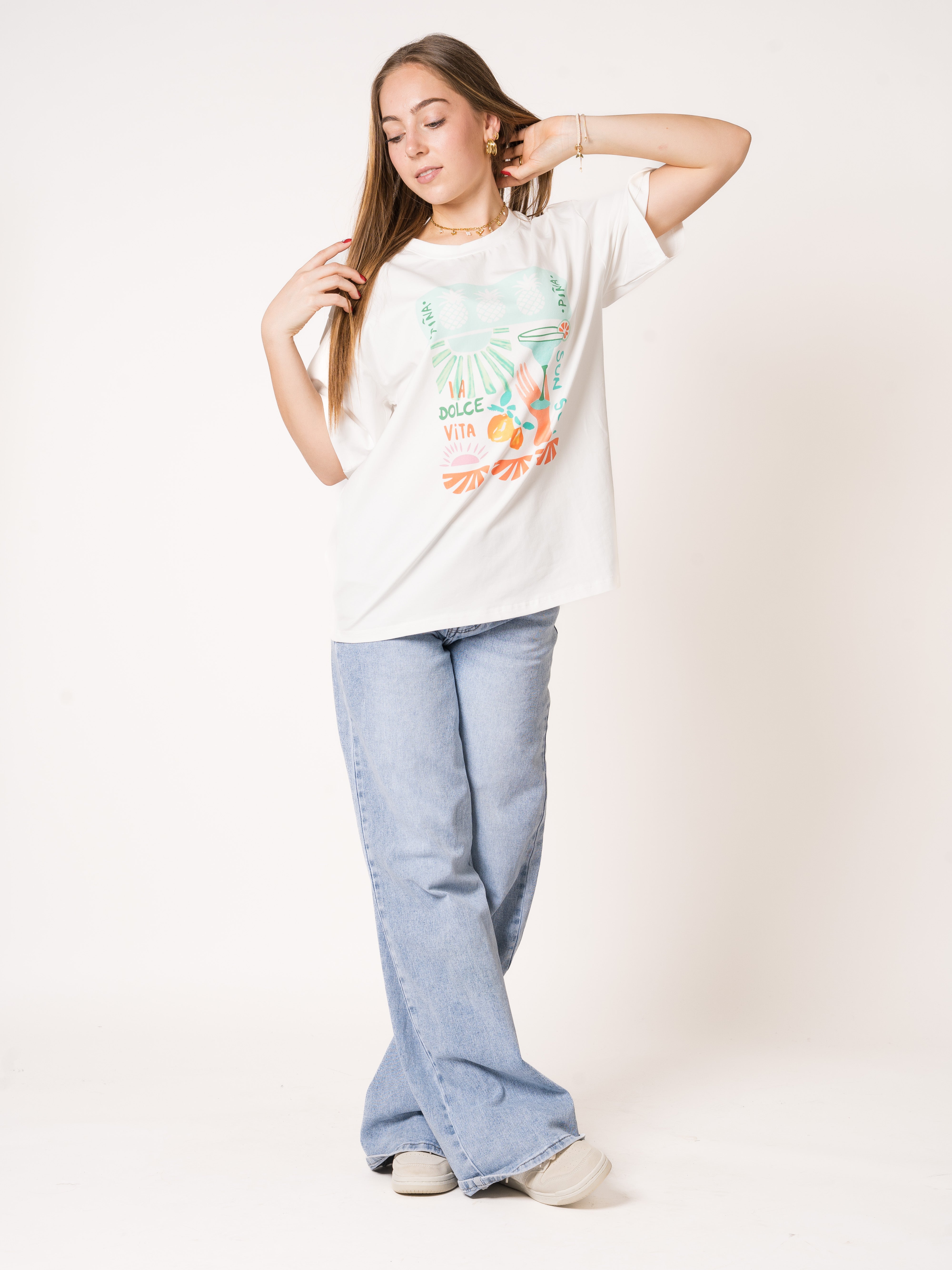 Oversize T-Shirt Summer Print