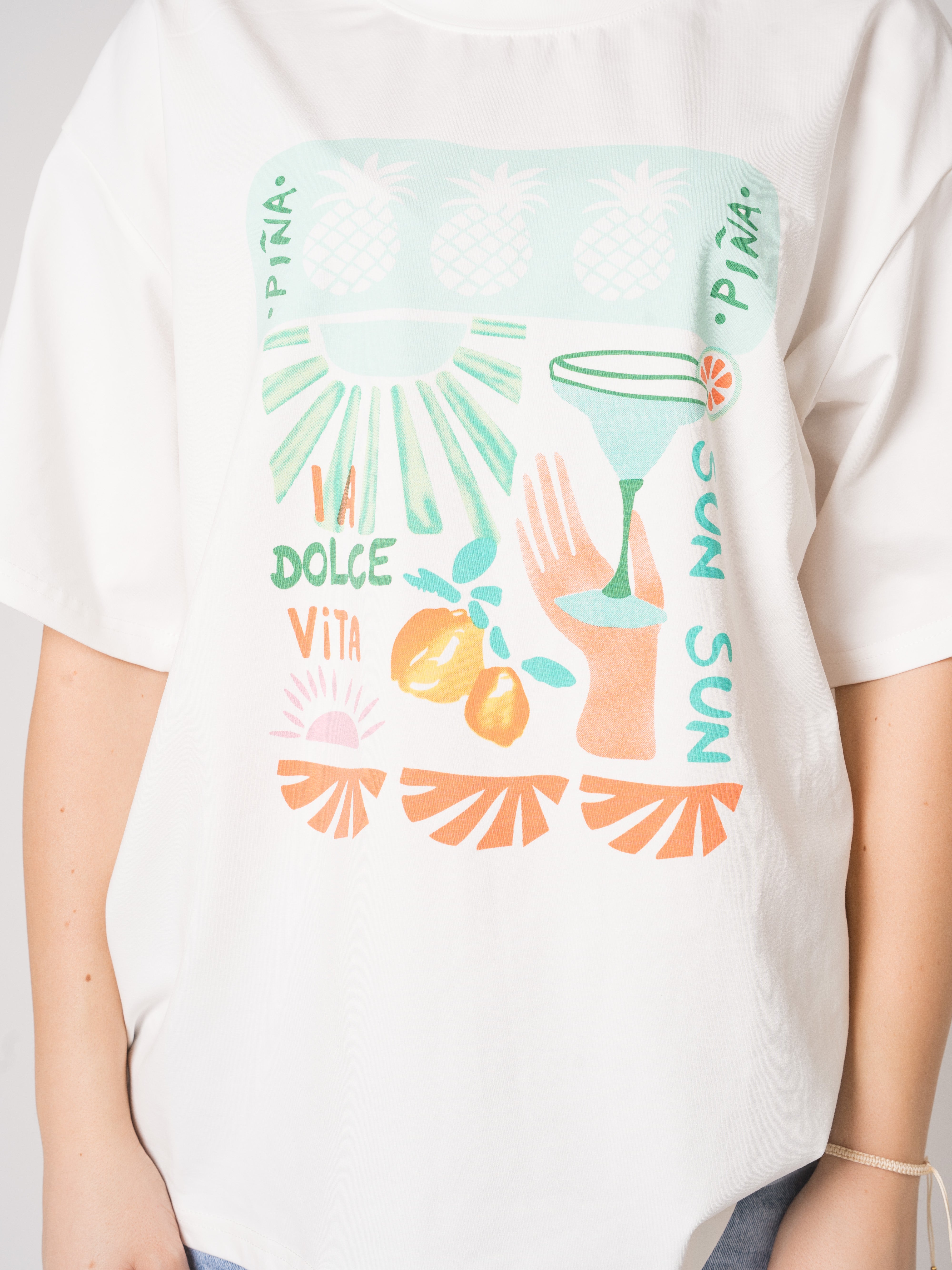 Oversize T-Shirt Summer Print