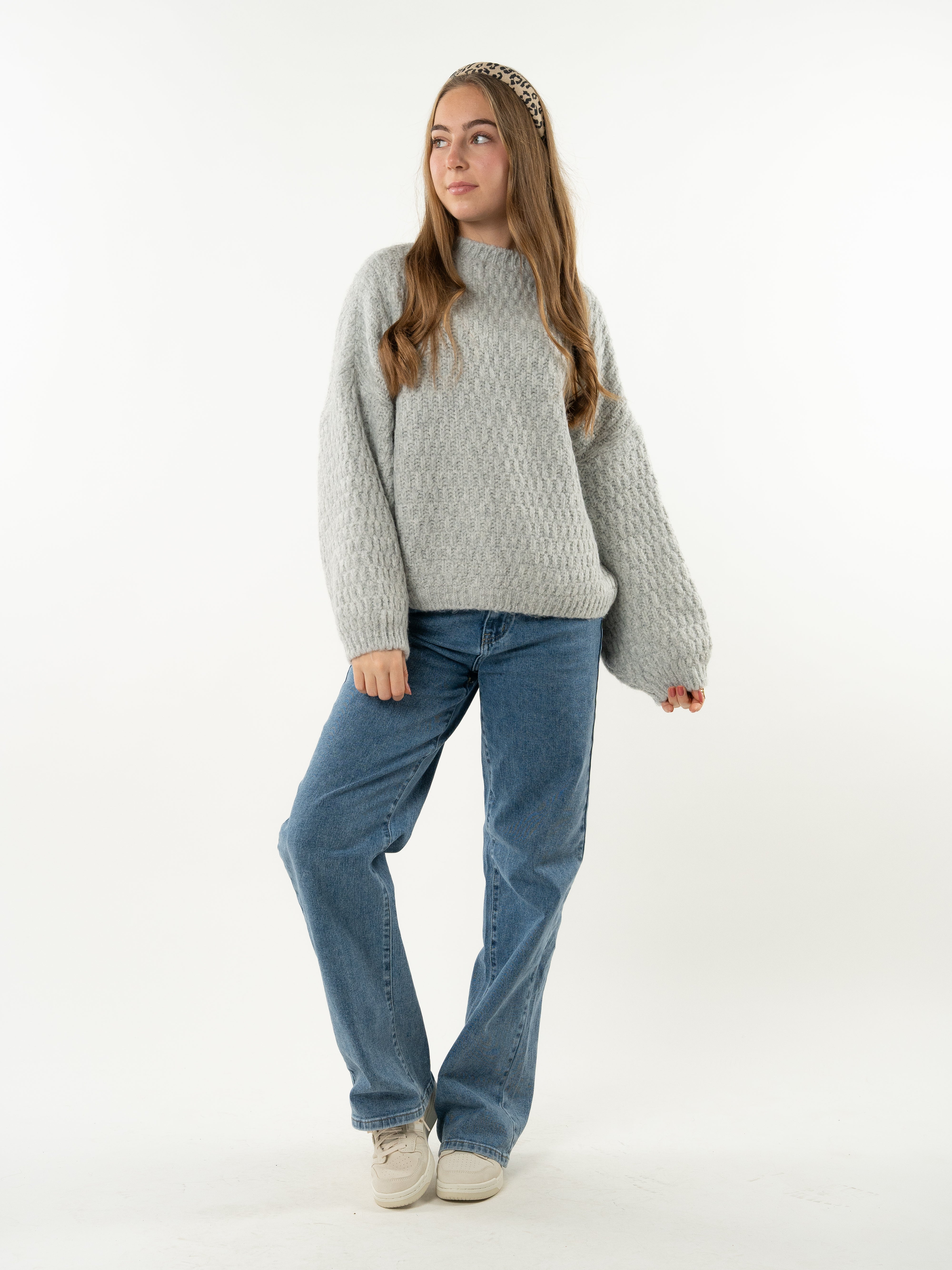 Strickpullover Vivien - Hellgrau