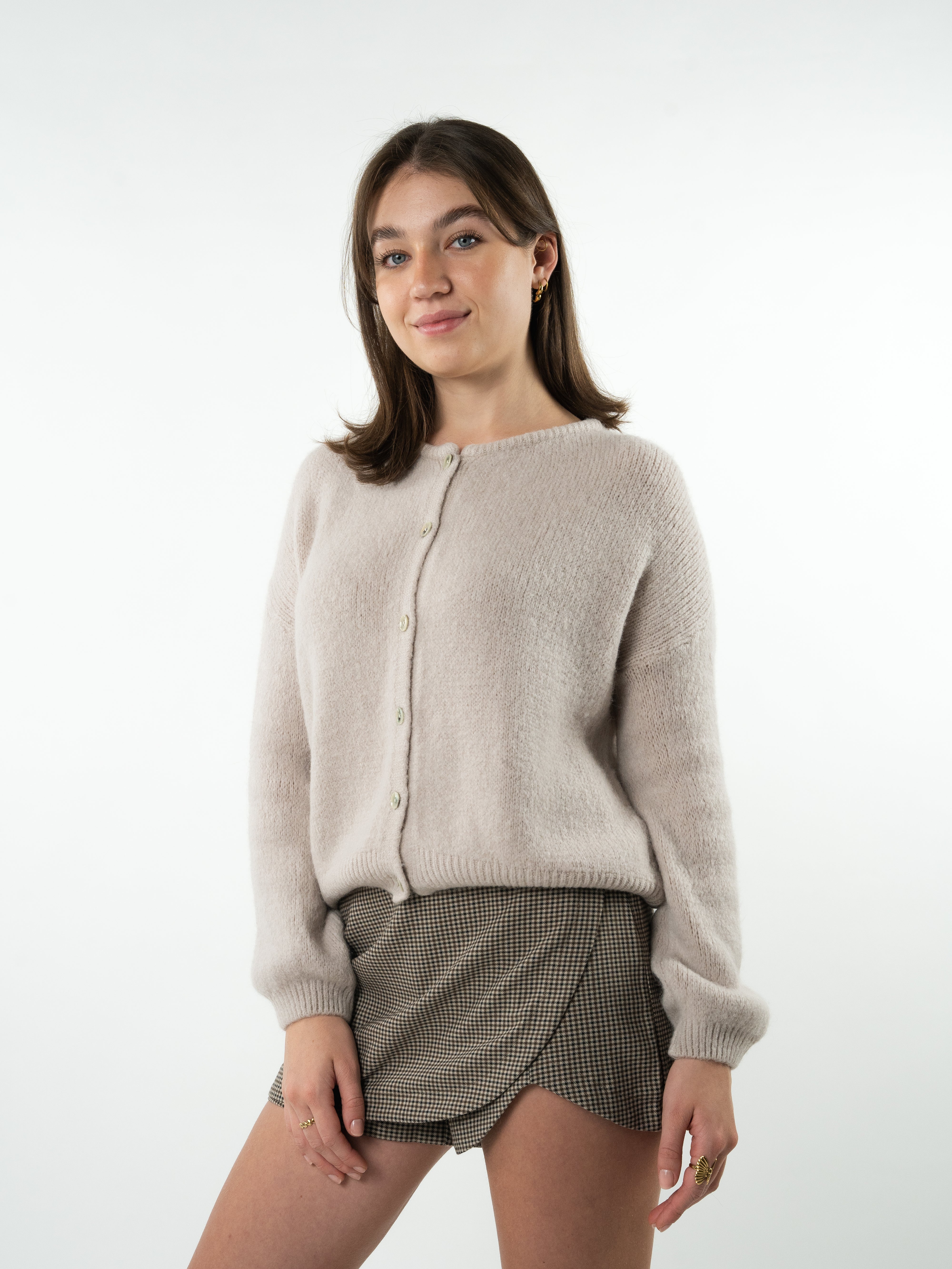 LUCKY DEAL 1162 Strickjacke Malin - Cremebeige - vom Umtausch ausgeschlossen  -
