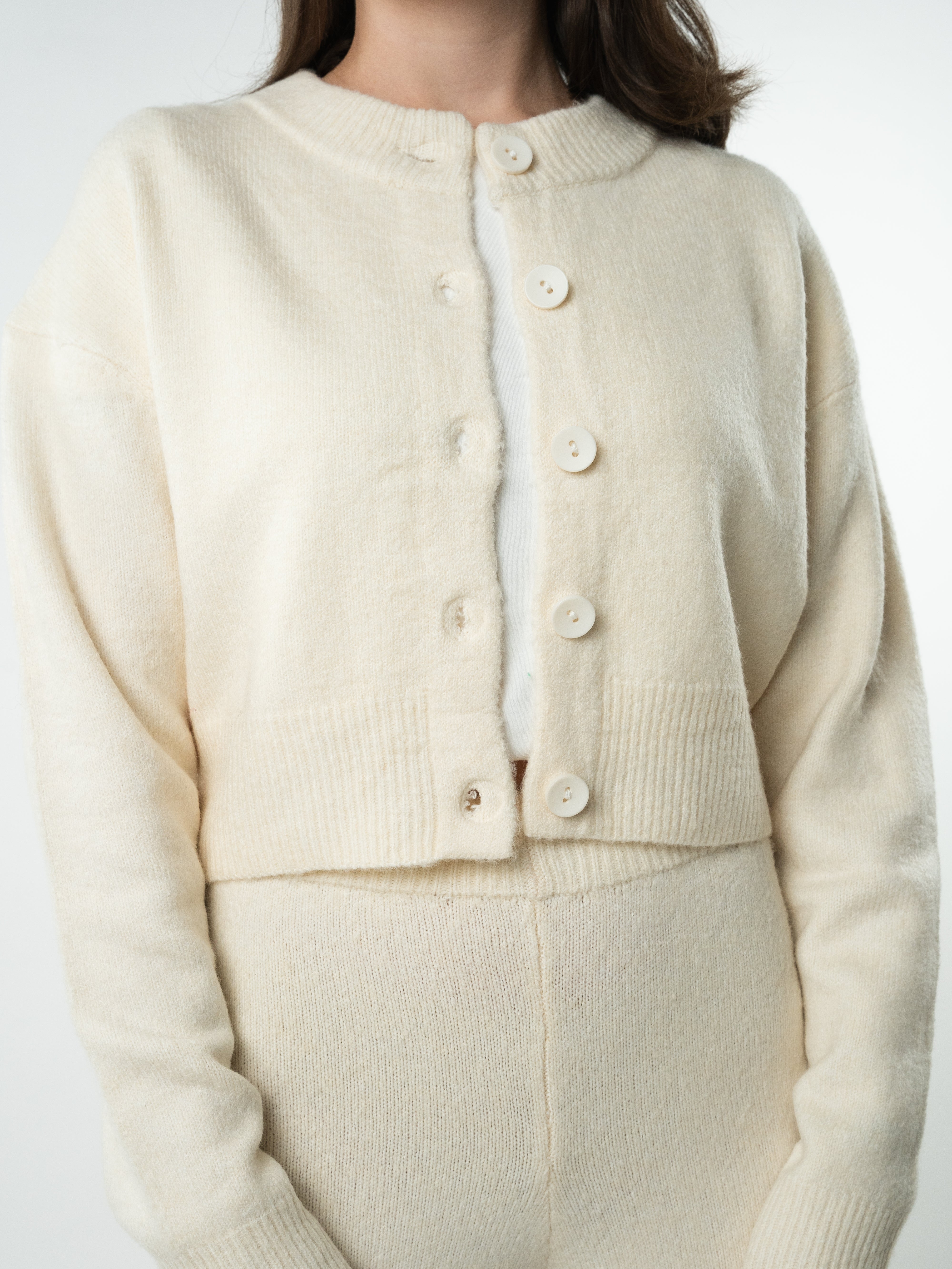 Get Comfy Knit Jacket - Creme