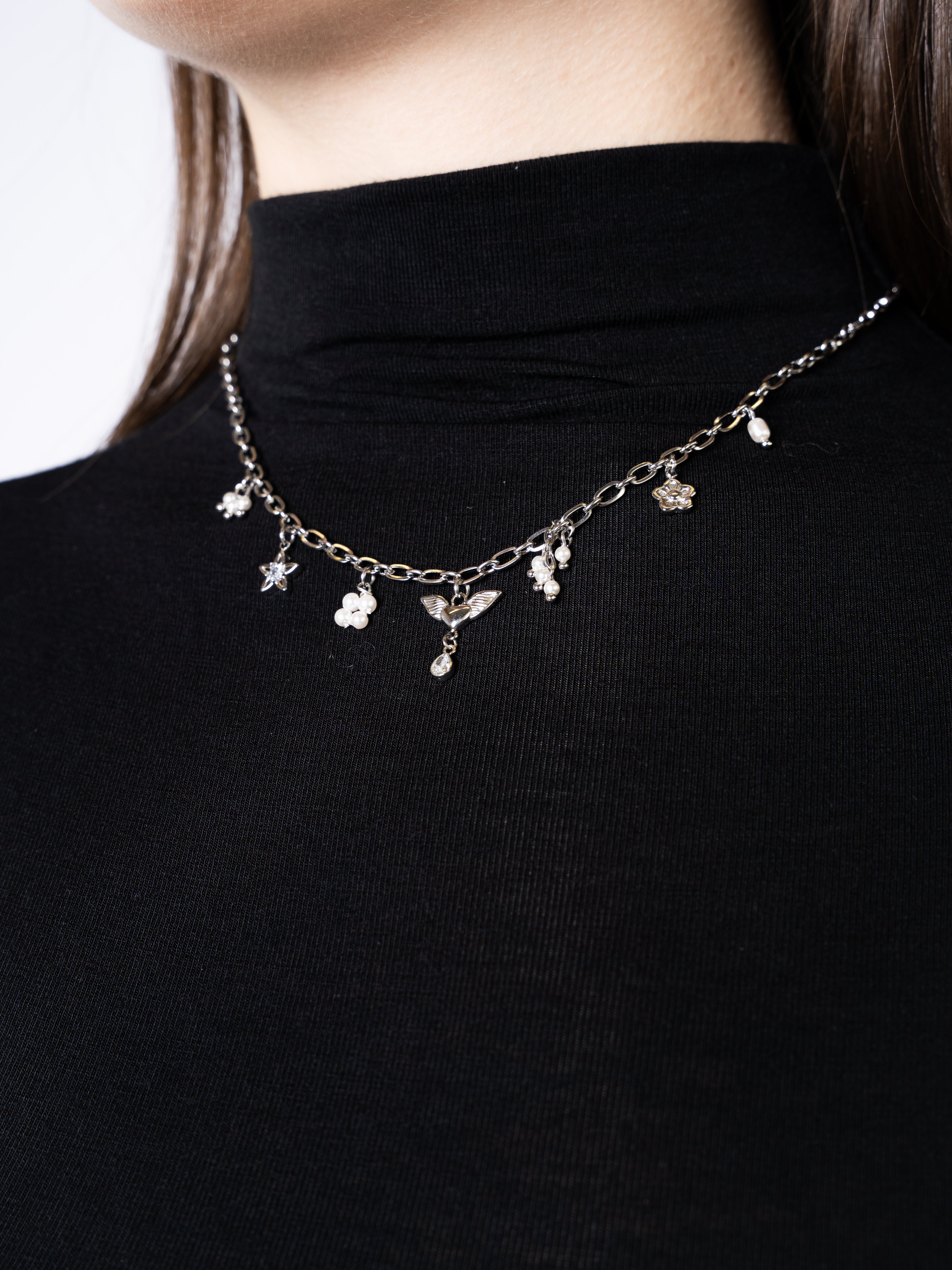 Charms Necklace - Gold Silber