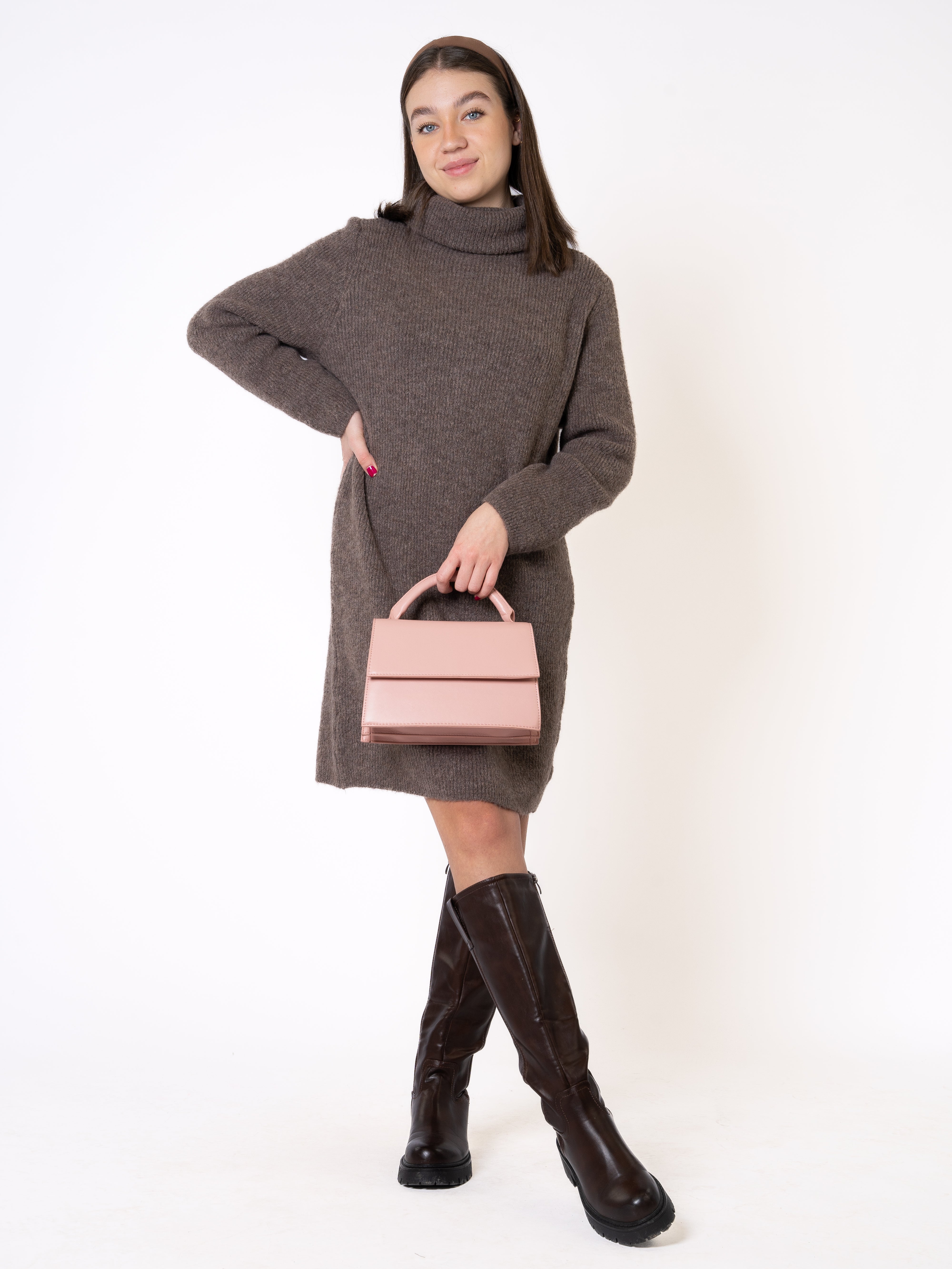 Strickkleid Helena - Braun