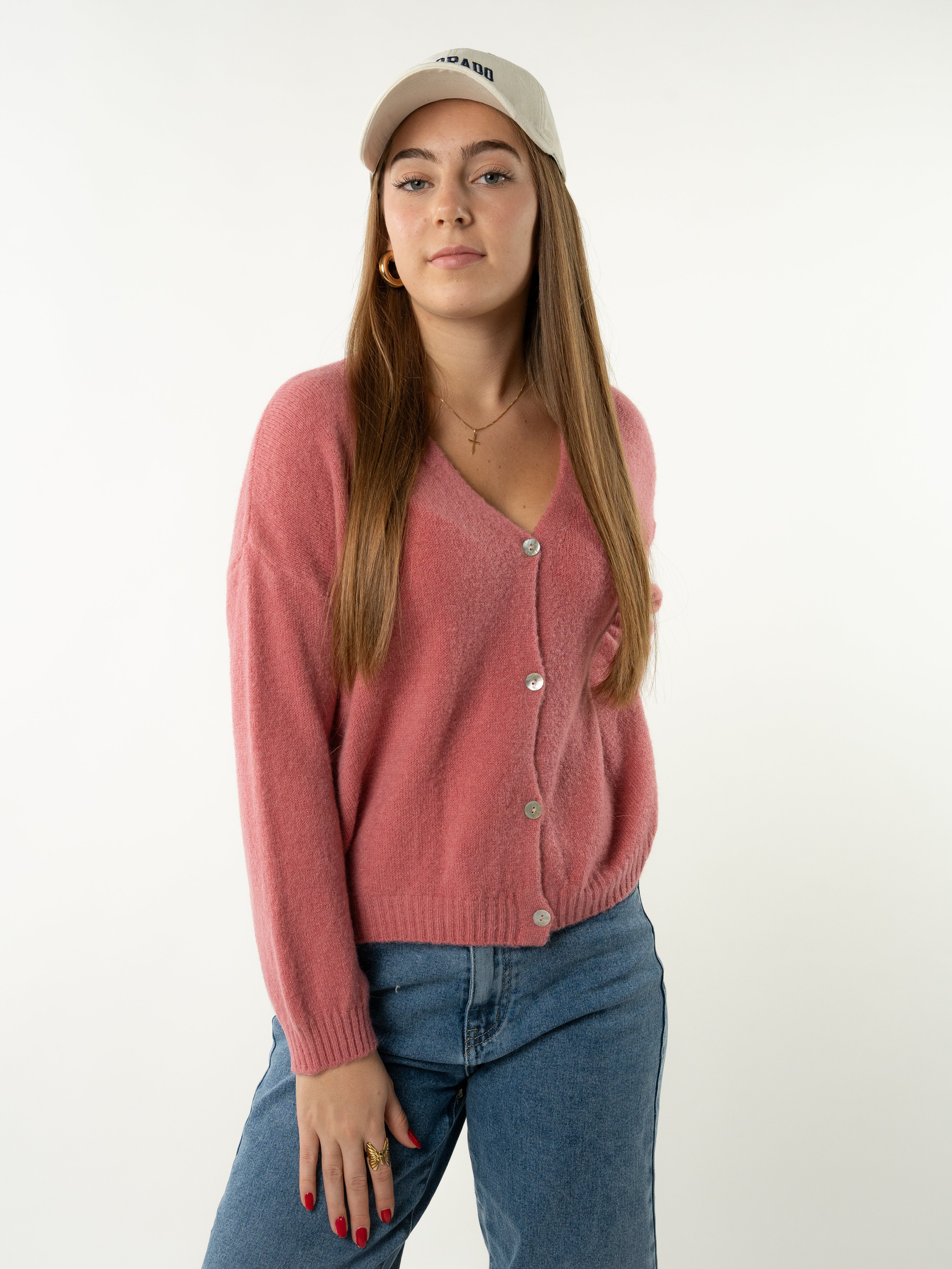 Strickjacke Sophie - Altrosa