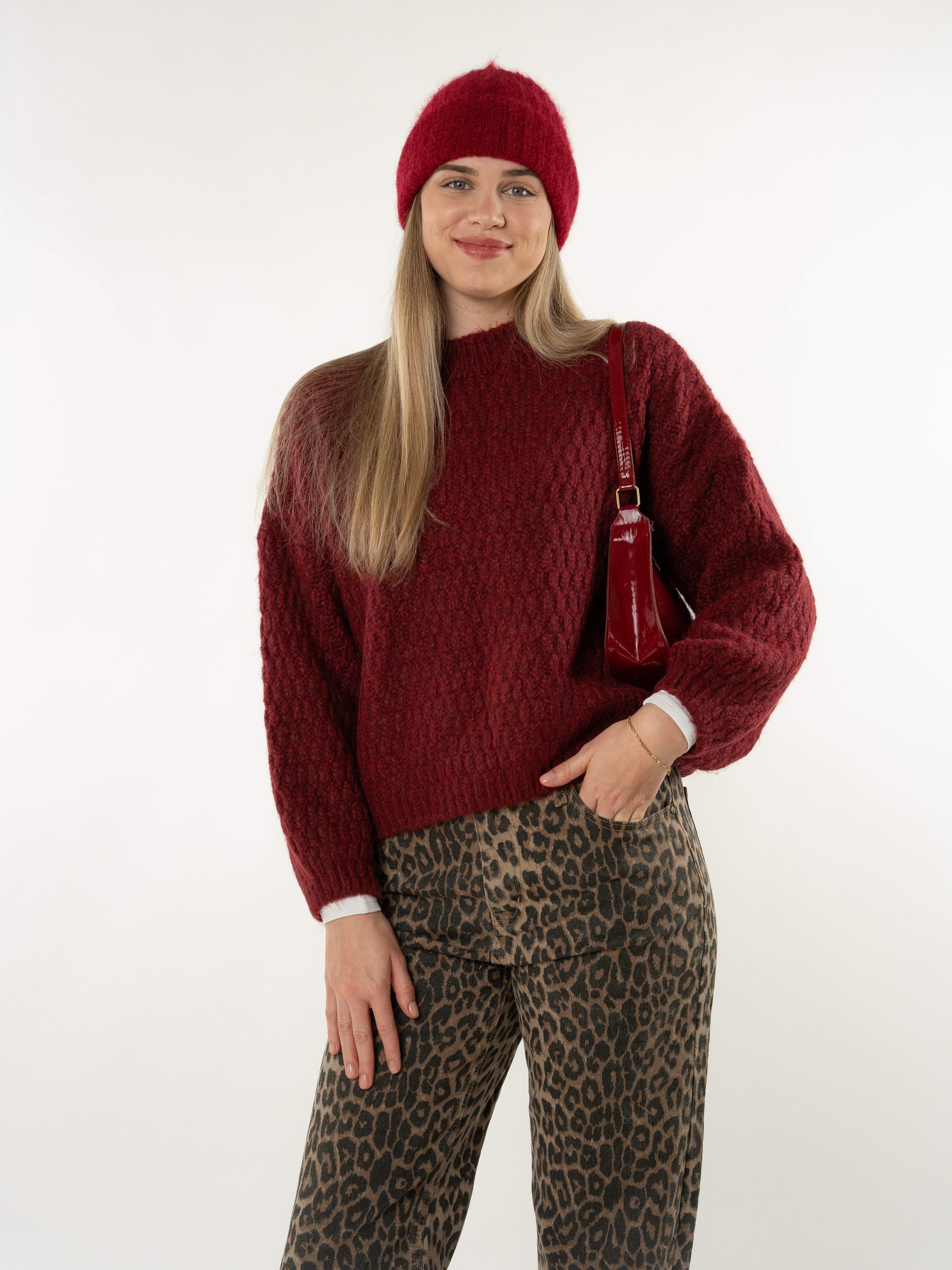 Strickpullover Vivien - Bordeaux